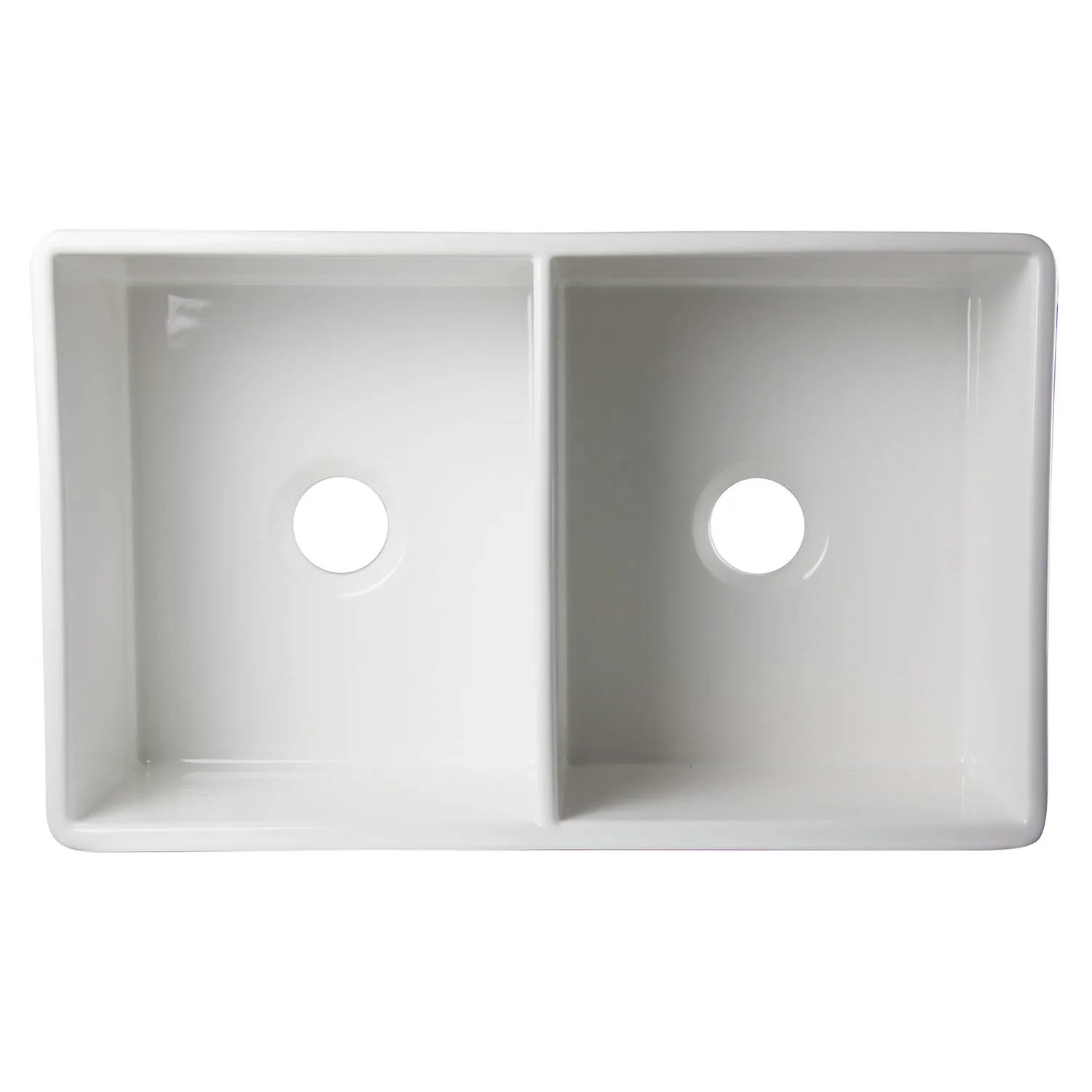 ALFI AB539 32 inch Double Bowl Fireclay Farm Kitchen Sink - image 2