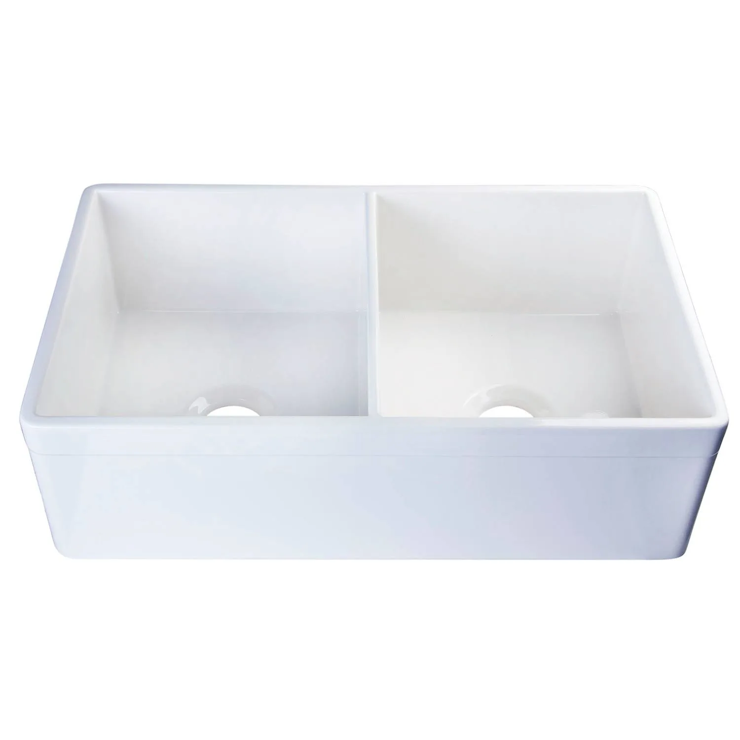 ALFI AB539 32 inch Double Bowl Fireclay Farm Kitchen Sink - image 3