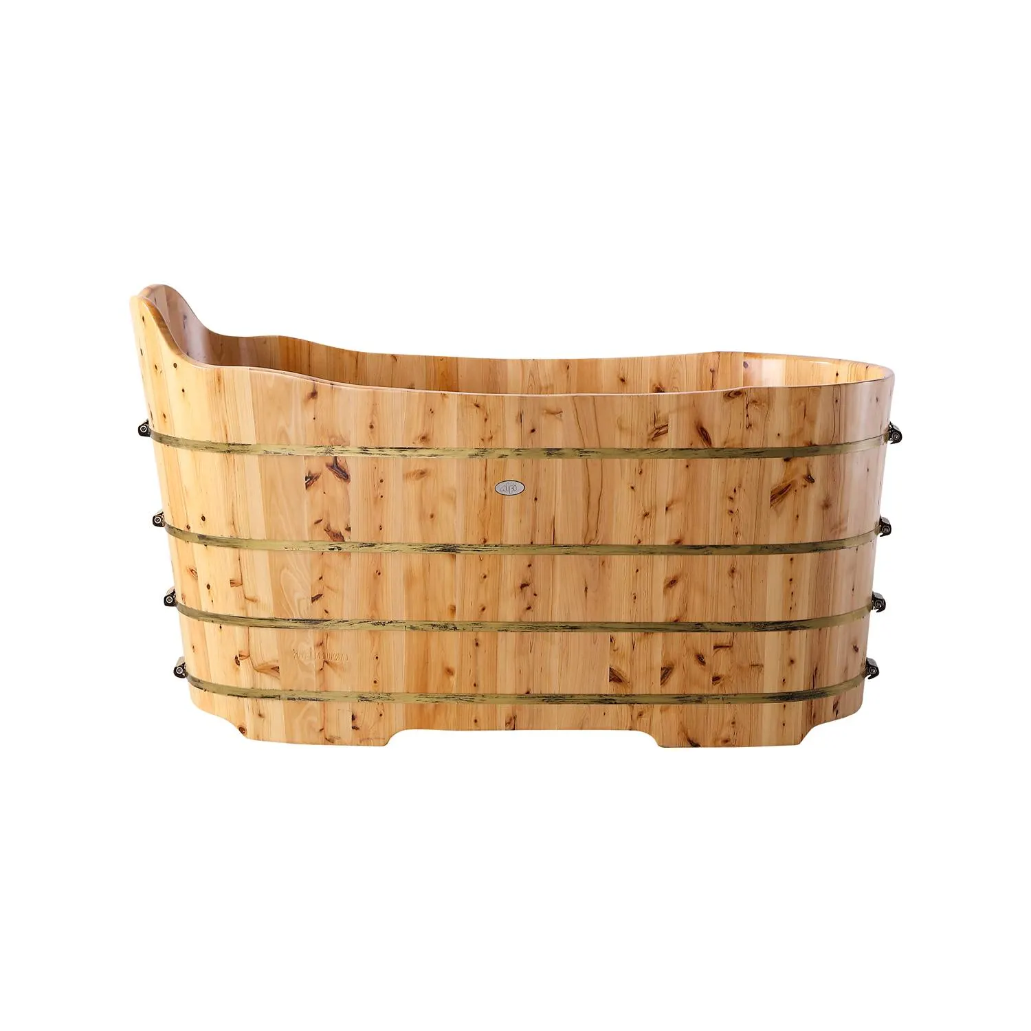 ALFI AB1103 59 inch Cedar Free Standing Bathtub With Bench - image 6