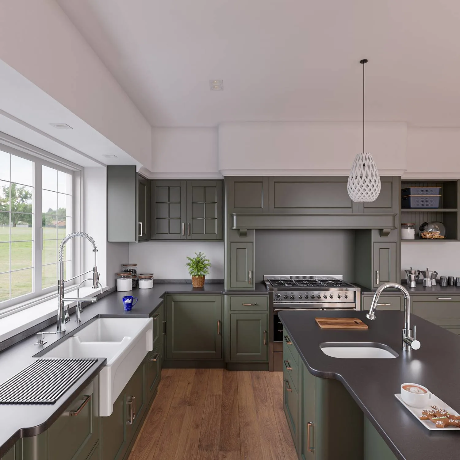 ALFI AB1218 Rectangular Fireclay Undermount /Drop-in Prep Kitchen Sink - image 9