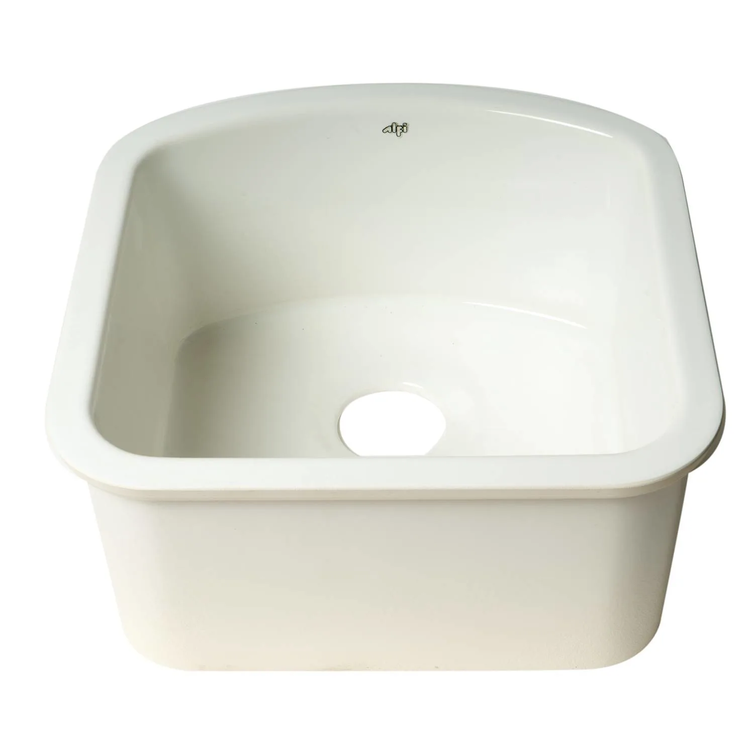 ALFI AB1818C 17 inch D-Shaped Fireclay Undermount Kitchen Sink - image 2