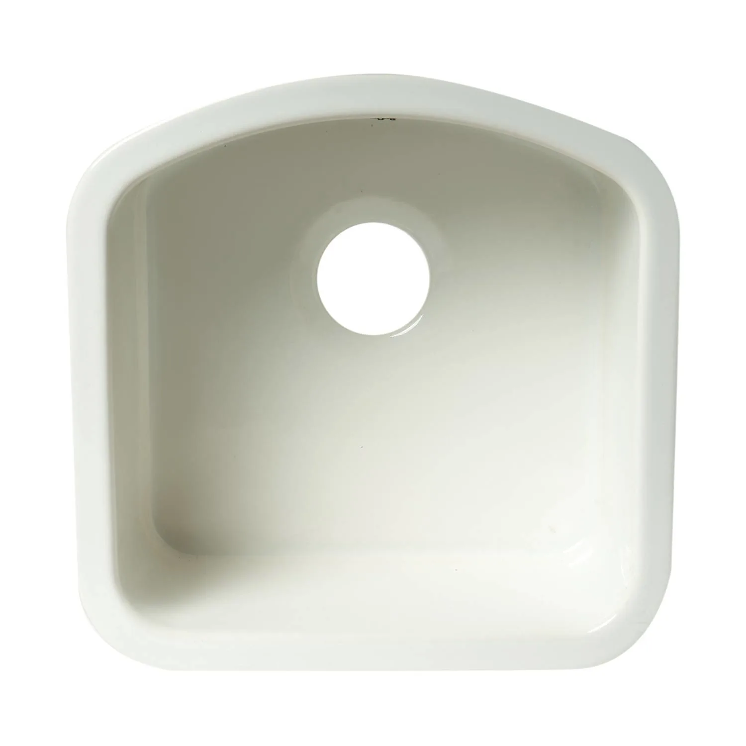 ALFI AB1818C 17 inch D-Shaped Fireclay Undermount Kitchen Sink - image 3