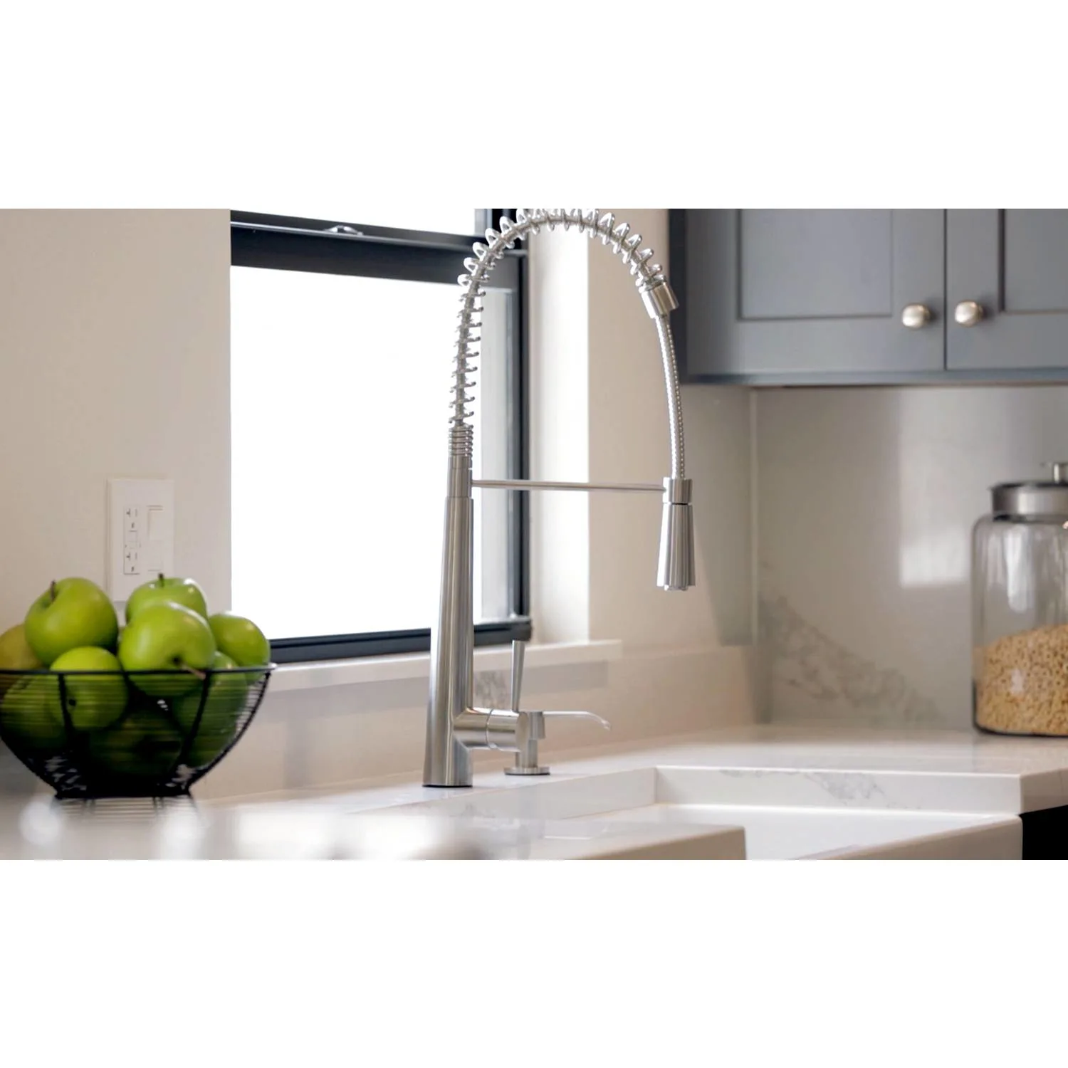 ALFI AB2039 Solid Stainless Steel Commercial Spring Kitchen Faucet - image 7