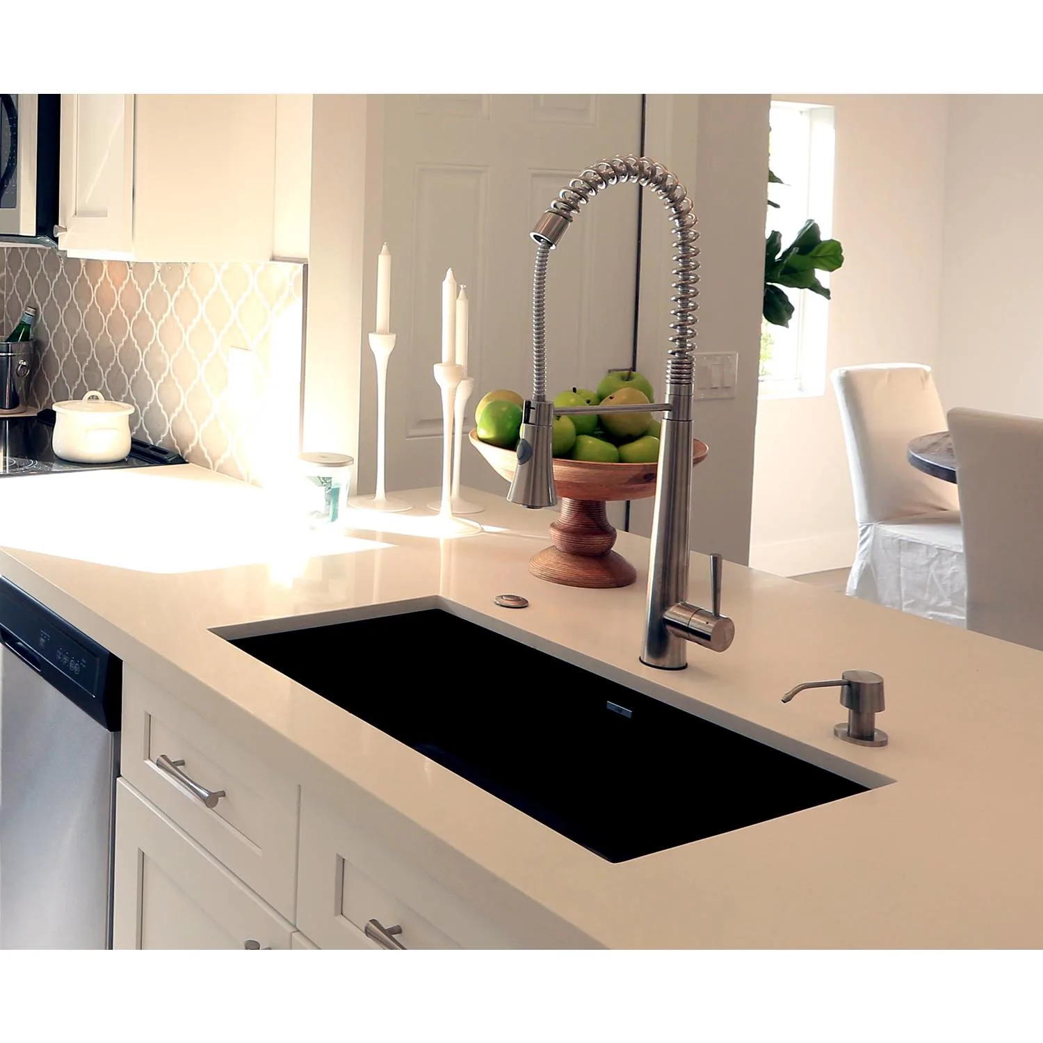 ALFI AB2039S Stainless Steel Commercial Spring Faucet With Shower Spray - image 8