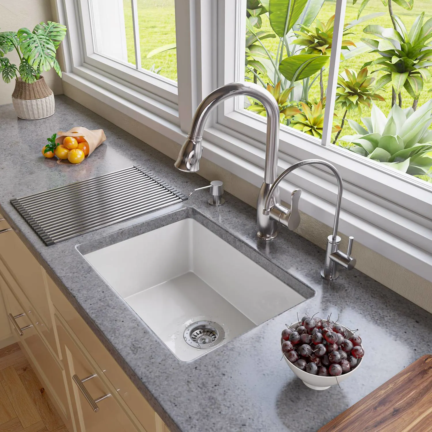 ALFI AB2317 23 inch Fireclay Undermount Kitchen Sink - image 8