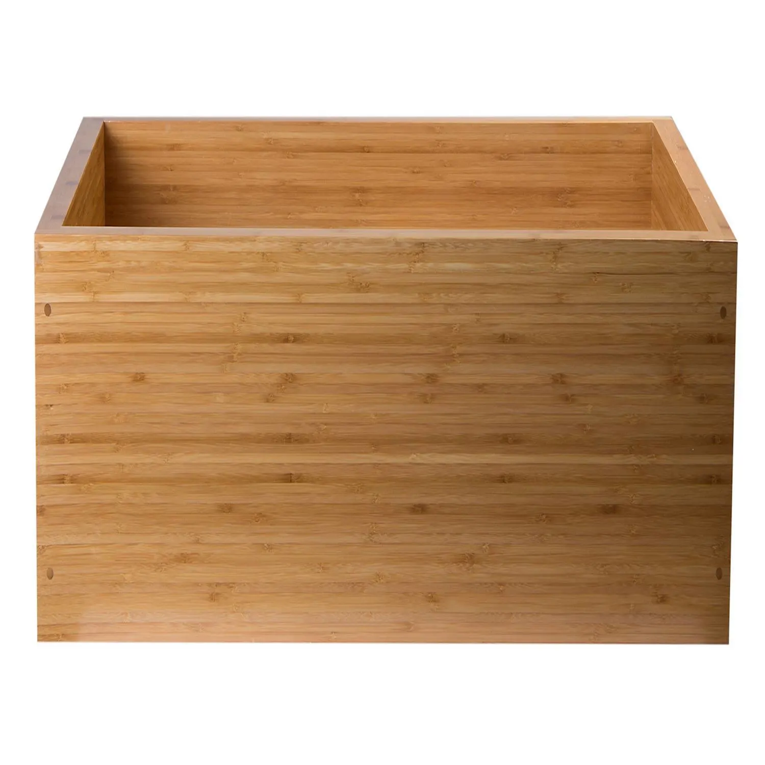 ALFI AB3321 33 inch Double Bowl Bamboo Farm Front Kitchen Sink - image 3