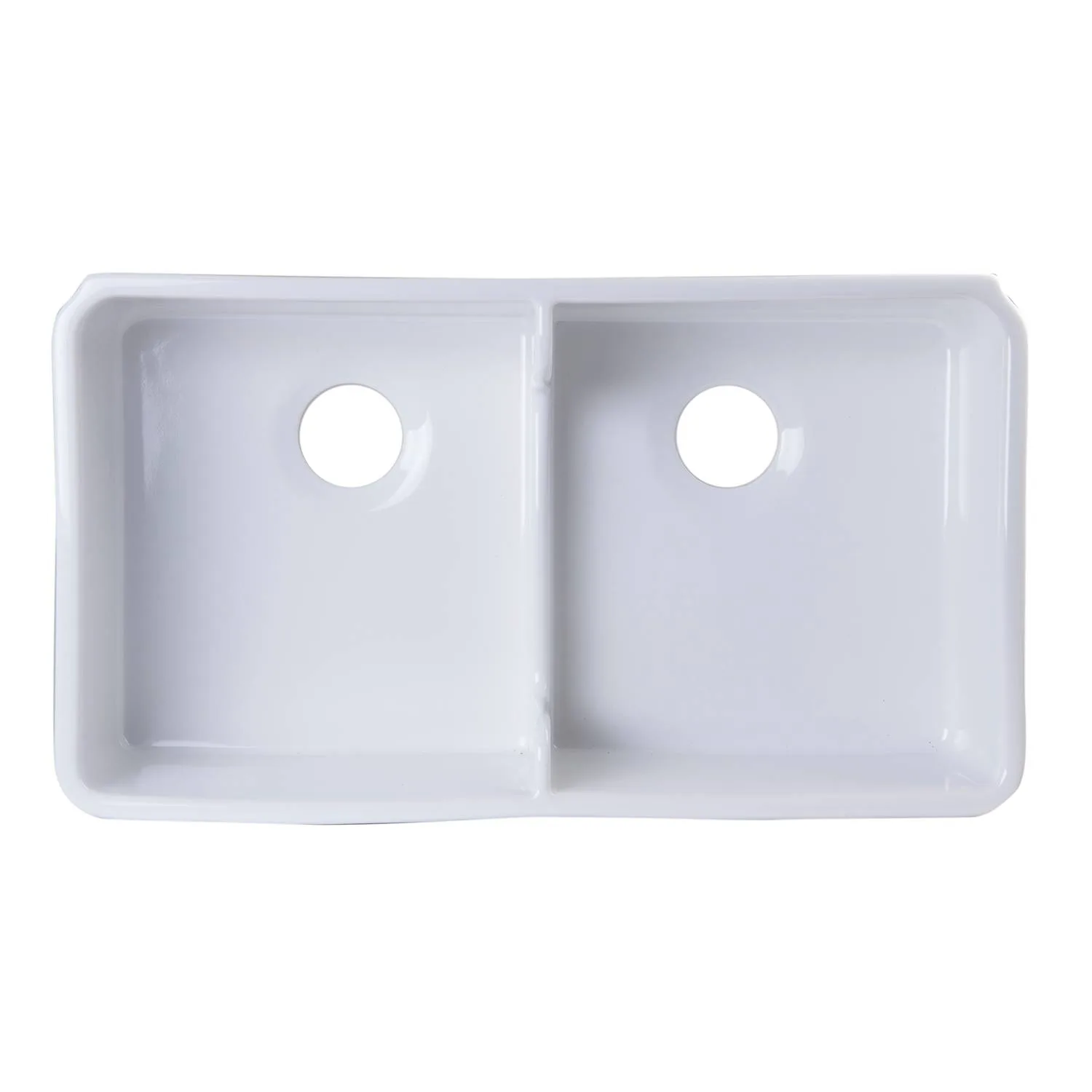 ALFI AB5123 32 inch Double Bowl Short Fireclay Farm Kitchen Sink - image 2