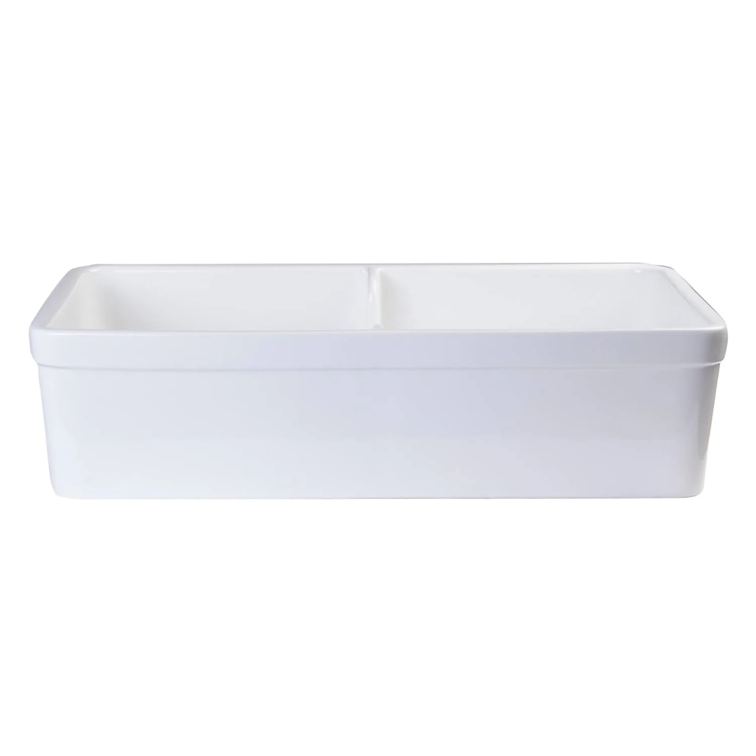 ALFI AB5123 32 inch Double Bowl Short Fireclay Farm Kitchen Sink - image 5
