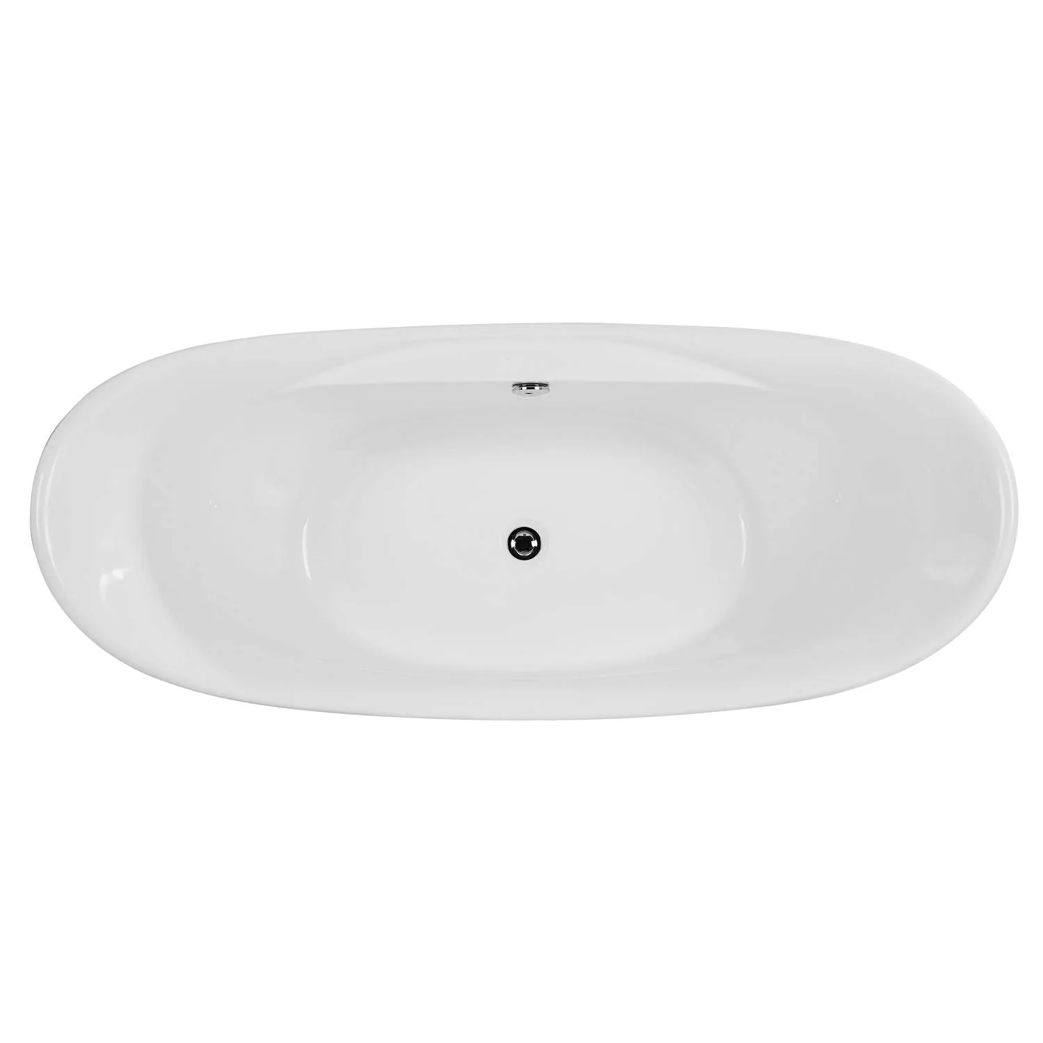 ALFI AB8803 68 inch Acrylic Oval Free Standing Soaking Bathtub - image 2