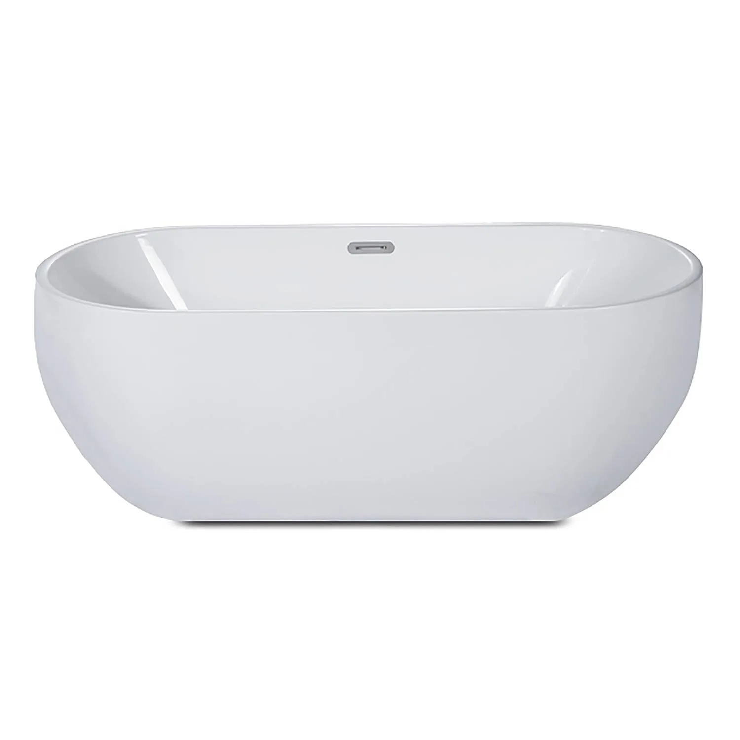 ALFI AB8839 67 inch Acrylic Oval Free Standing Soaking Bathtub - image 5