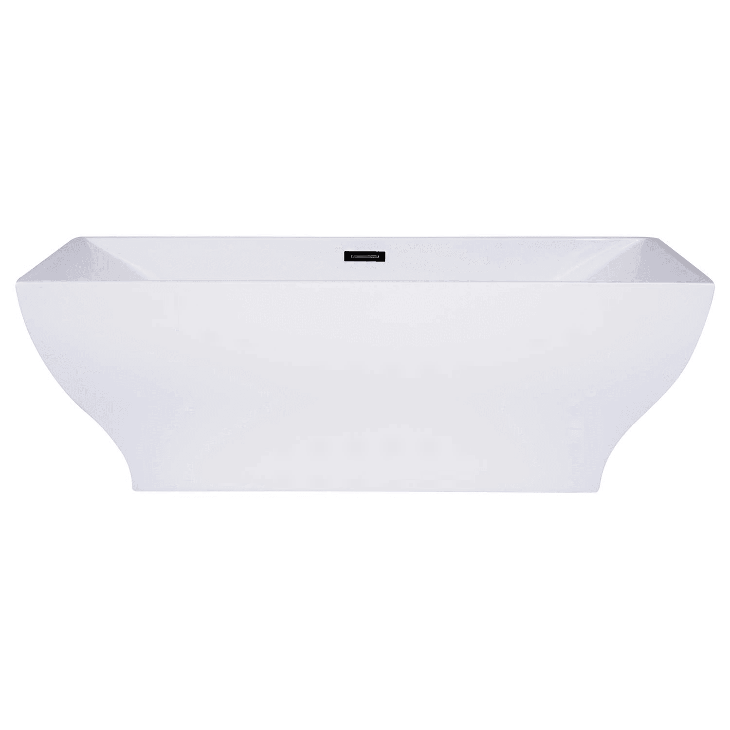 ALFI AB8840 67 inch Acrylic Rectangular Free Standing Soaking Bathtub - image 5