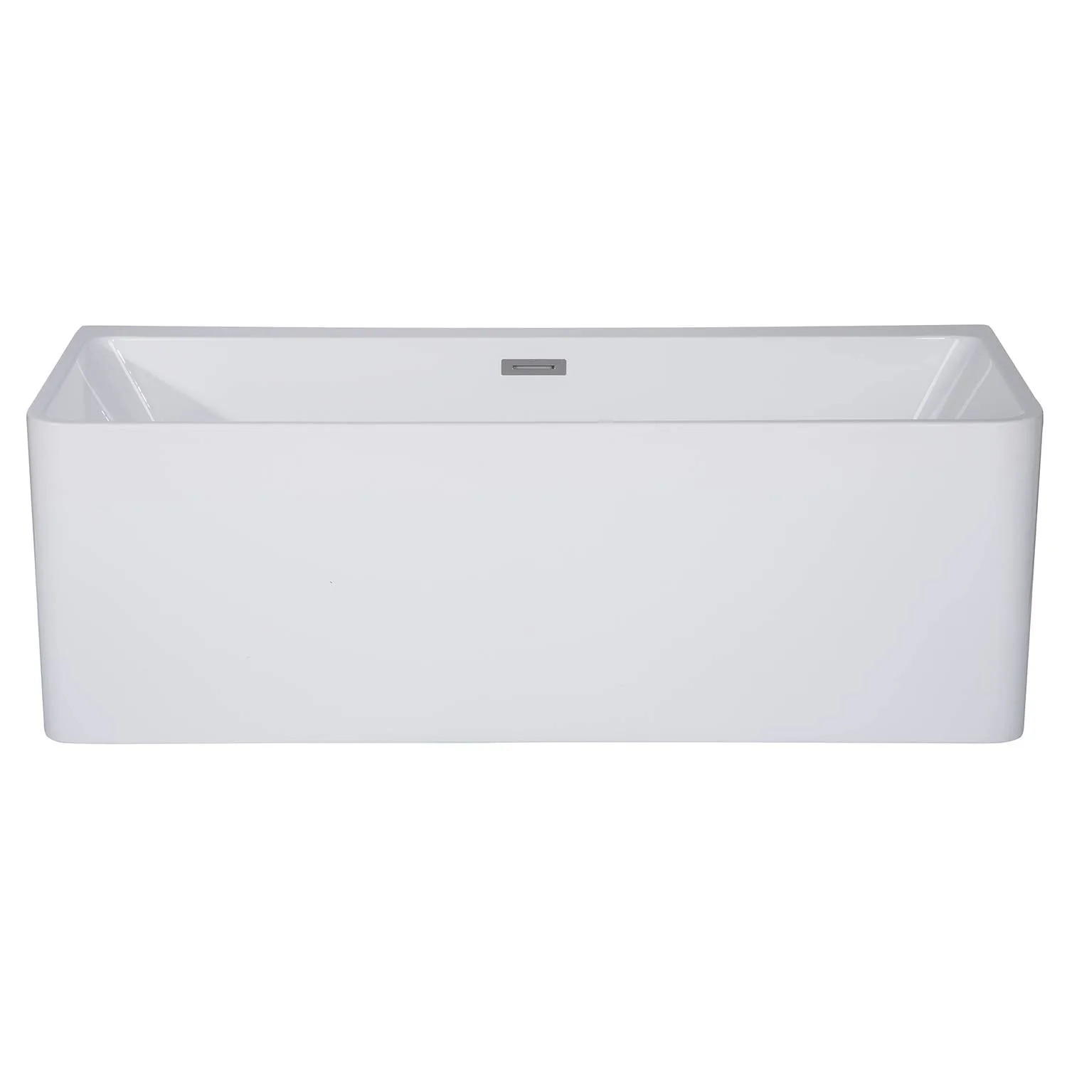 ALFI AB8858 59 inch Acrylic Rectangular Free Standing Soaking Bathtub - image 3