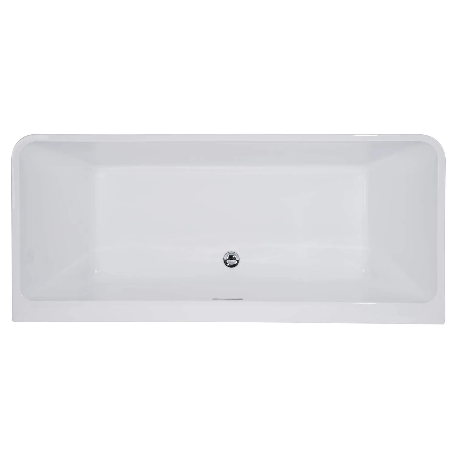 ALFI AB8859 67 inch Acrylic Rectangular Free Standing Soaking Bathtub - image 2