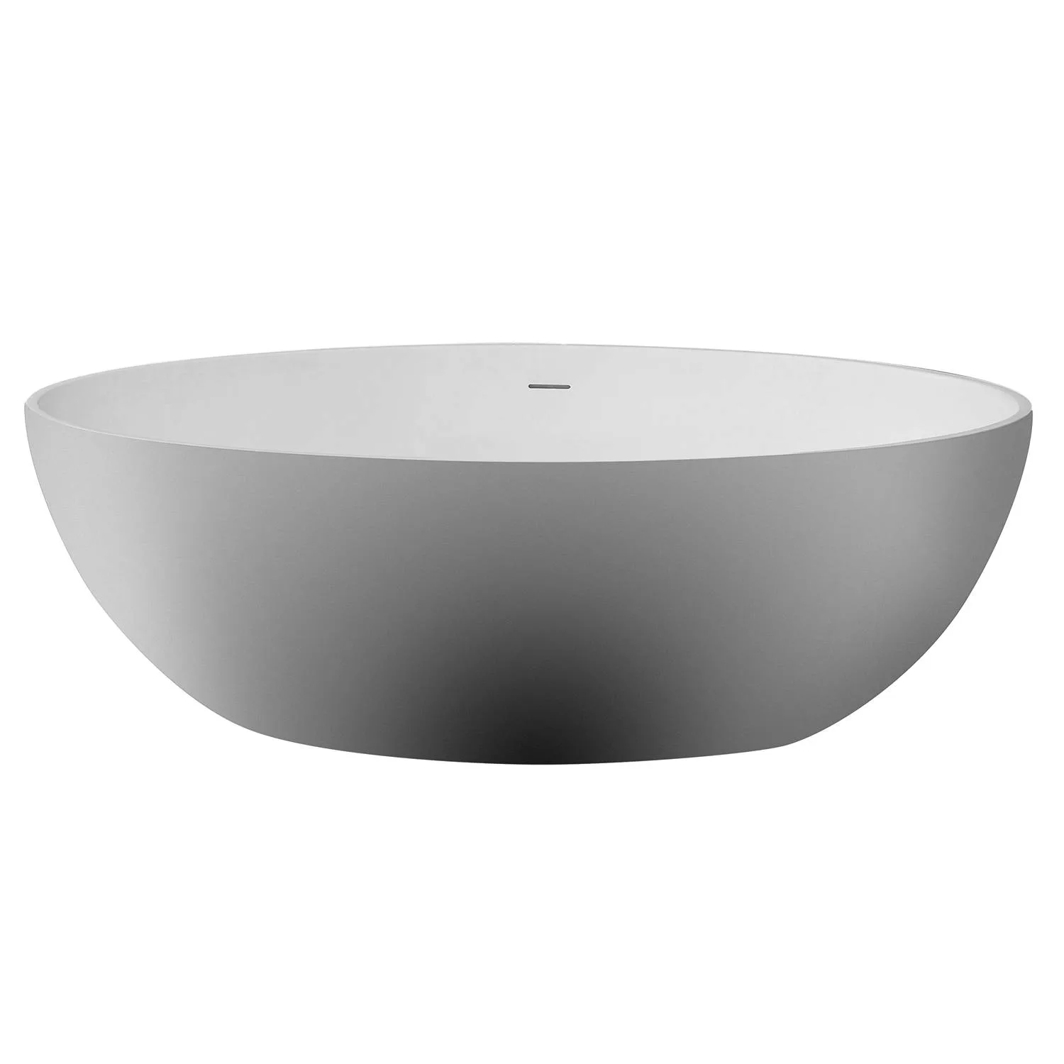 ALFI AB9941 67 inch Oval Resin Soaking Bathtub