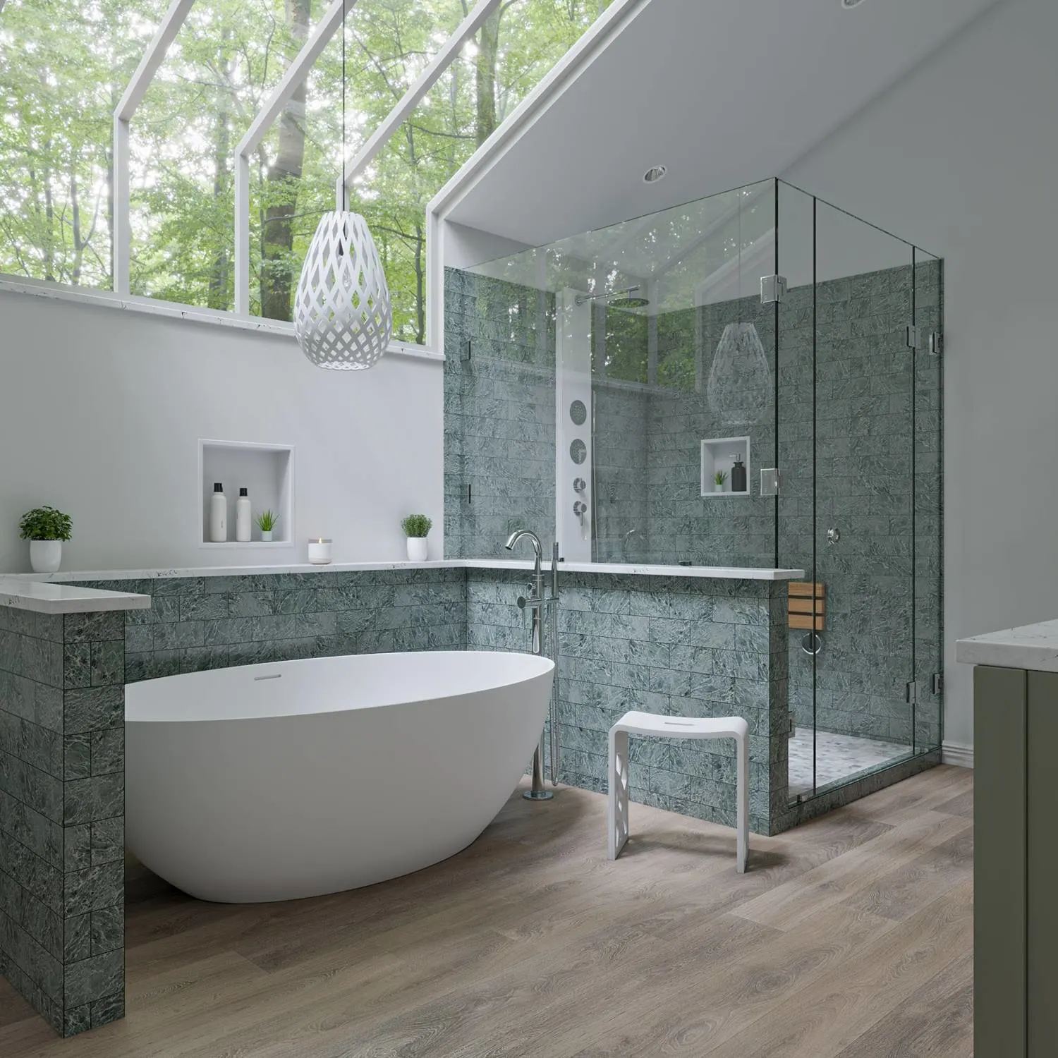 ALFI AB9941 67 inch Oval Resin Soaking Bathtub - image 10