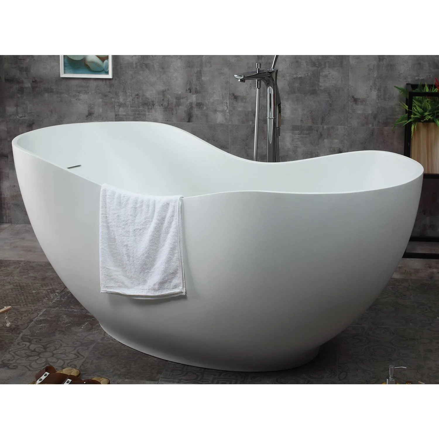 ALFI AB9949 66 inch Resin Soaking Bathtub - image 2