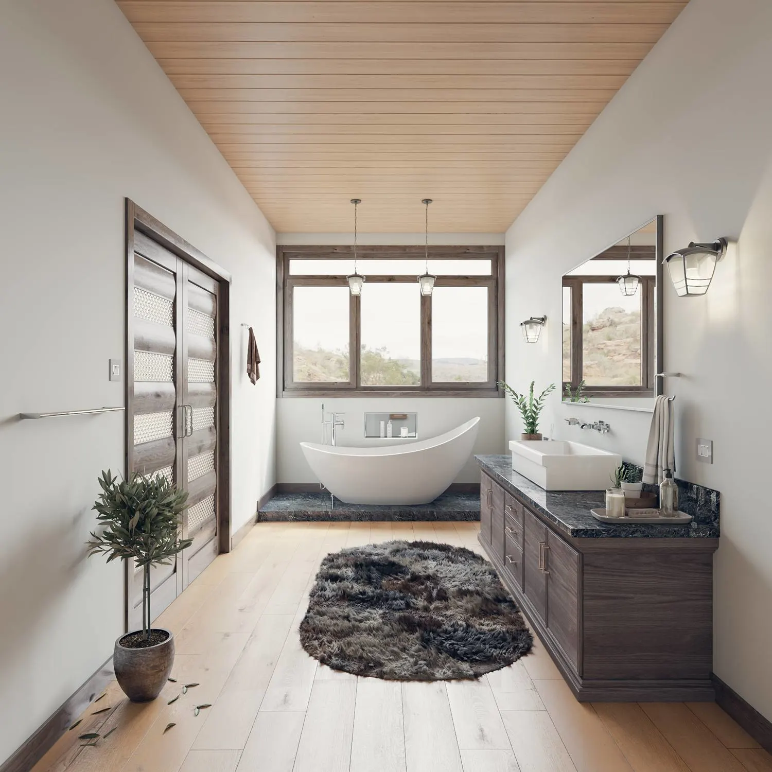 ALFI AB9951 73 inch Resin Soaking Slipper Bathtub - image 5