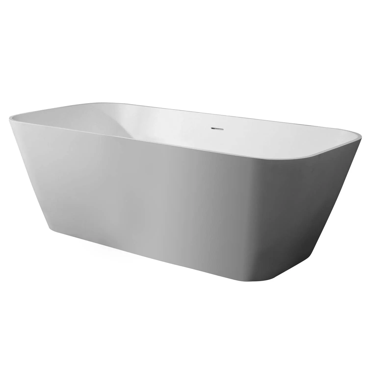 ALFI AB9952 67 inch Rectangular Resin Soaking Bathtub