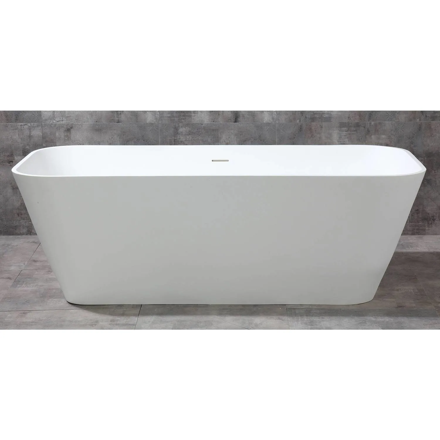 ALFI AB9952 67 inch Rectangular Resin Soaking Bathtub - image 6