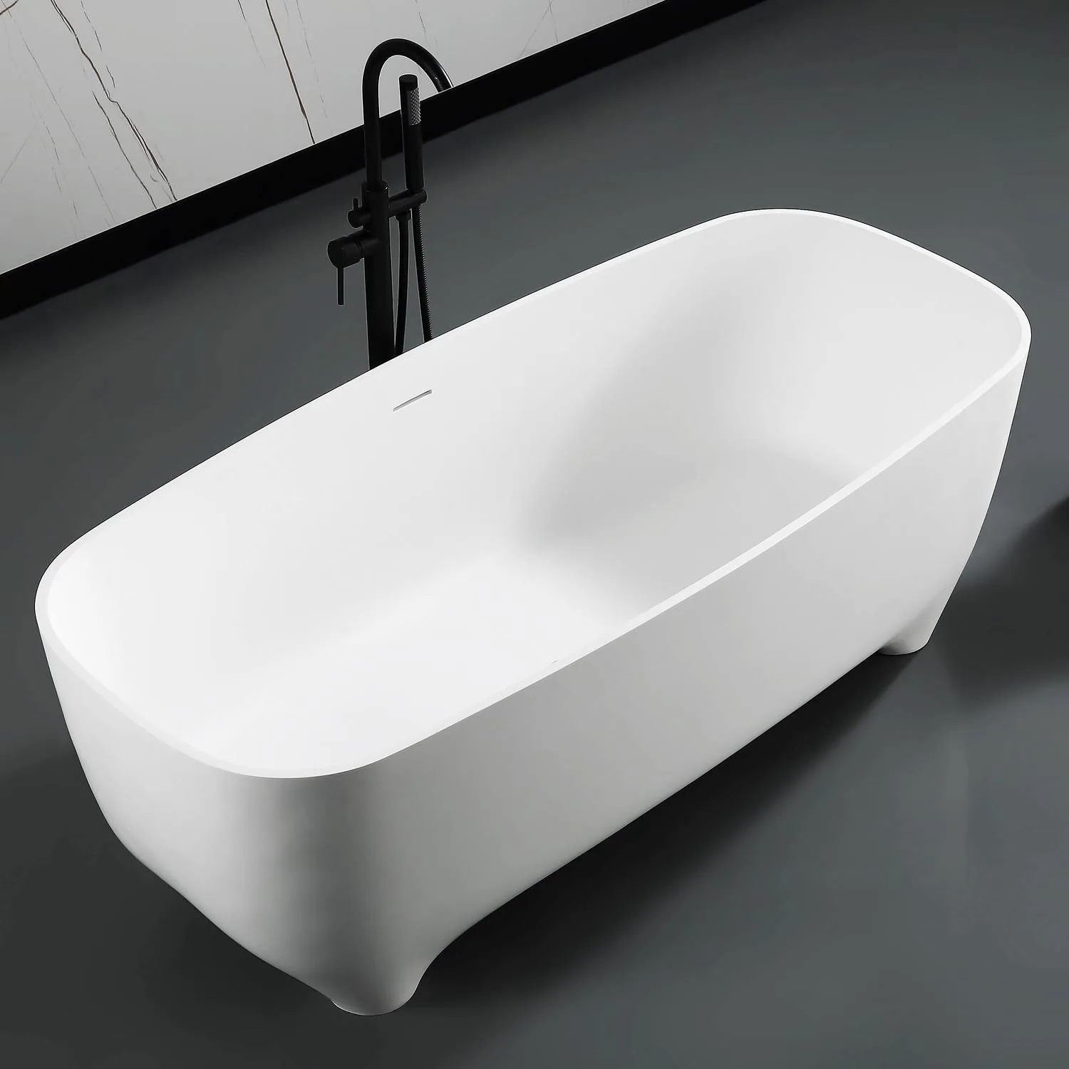 ALFI AB9980 67 inch Matte Resin Bathtub - image 6