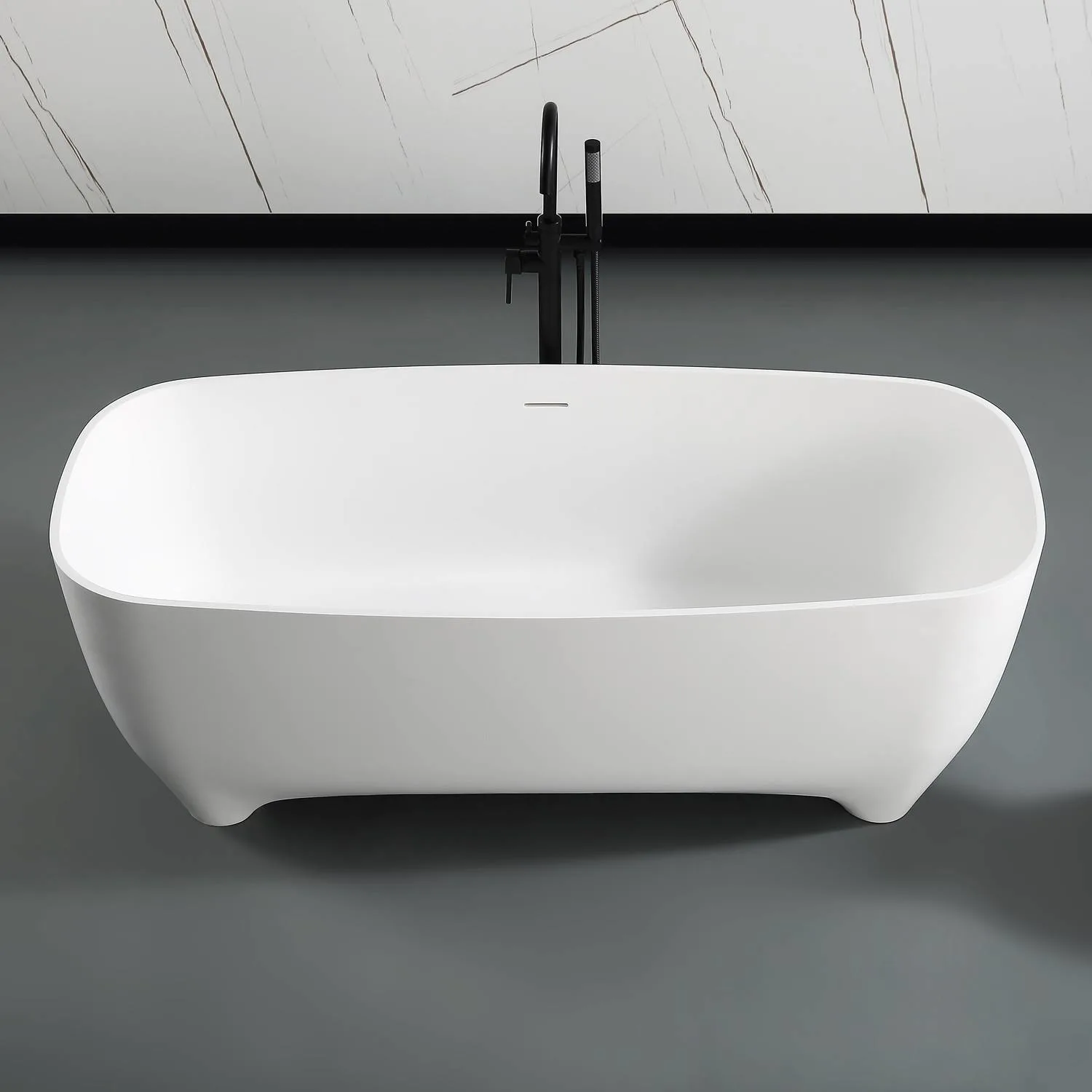 ALFI AB9980 67 inch Matte Resin Bathtub - image 7