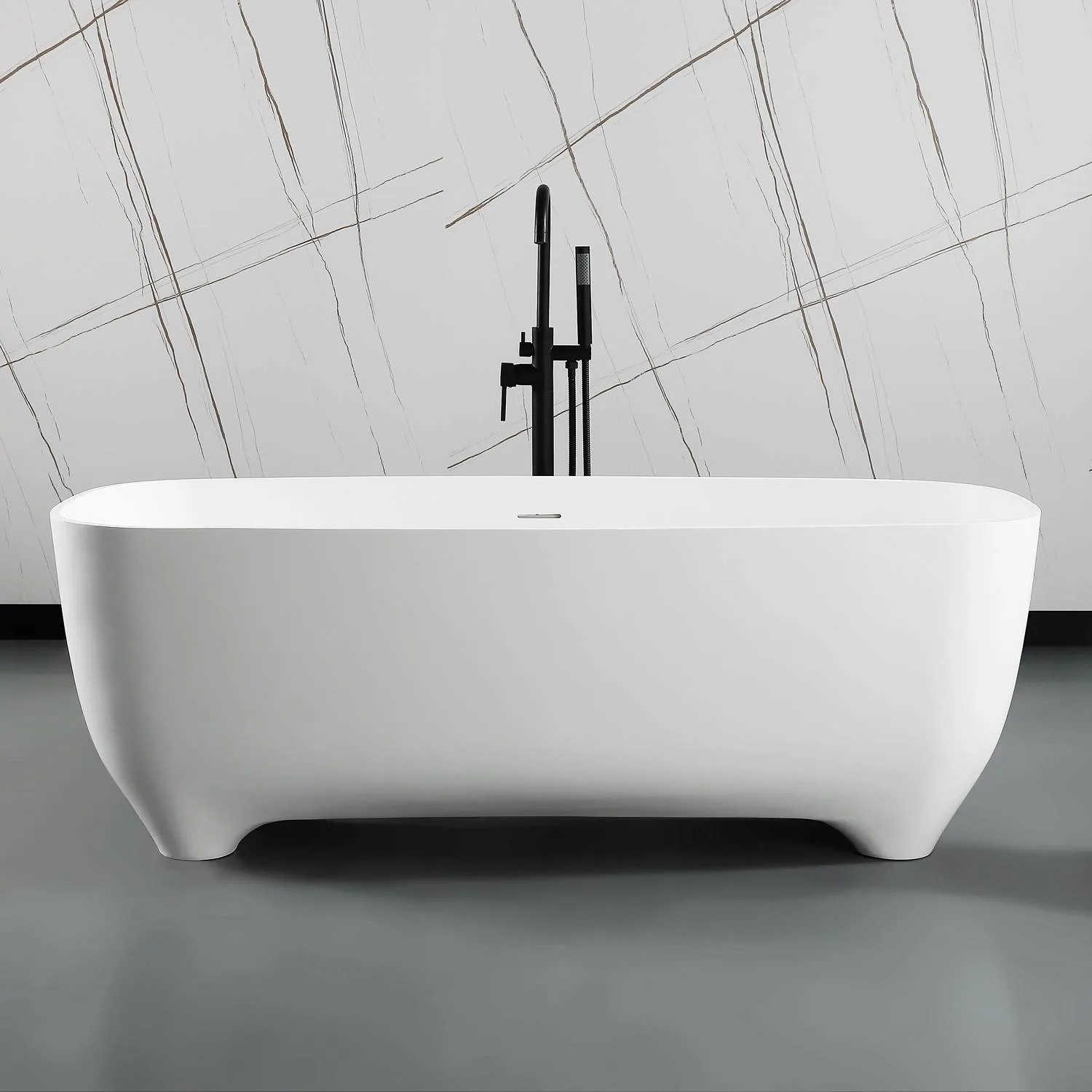 ALFI AB9980 67 inch Matte Resin Bathtub - image 8