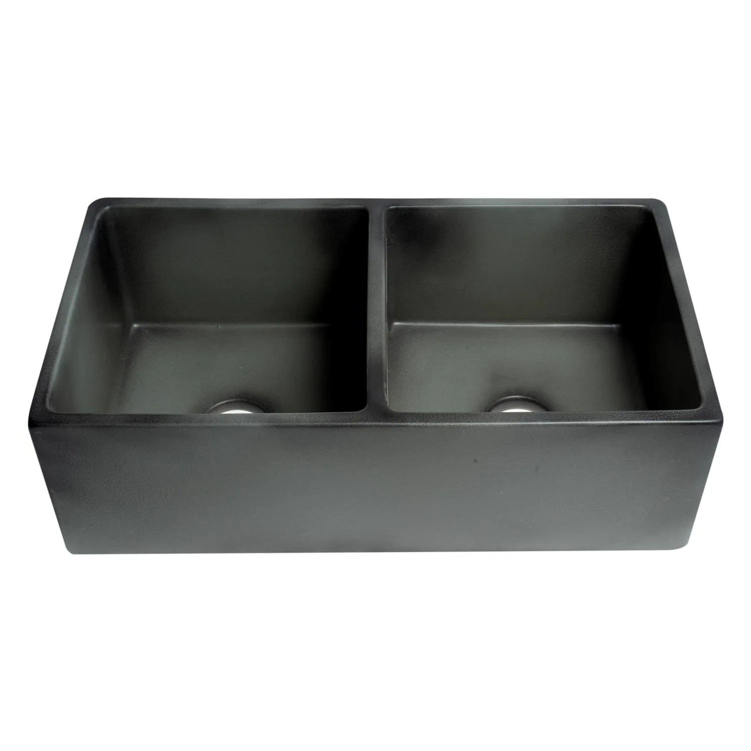ALFI ABCO3318DB 33 in Concrete Double Bowl Fireclay Farm Kitchen Sink - image 2