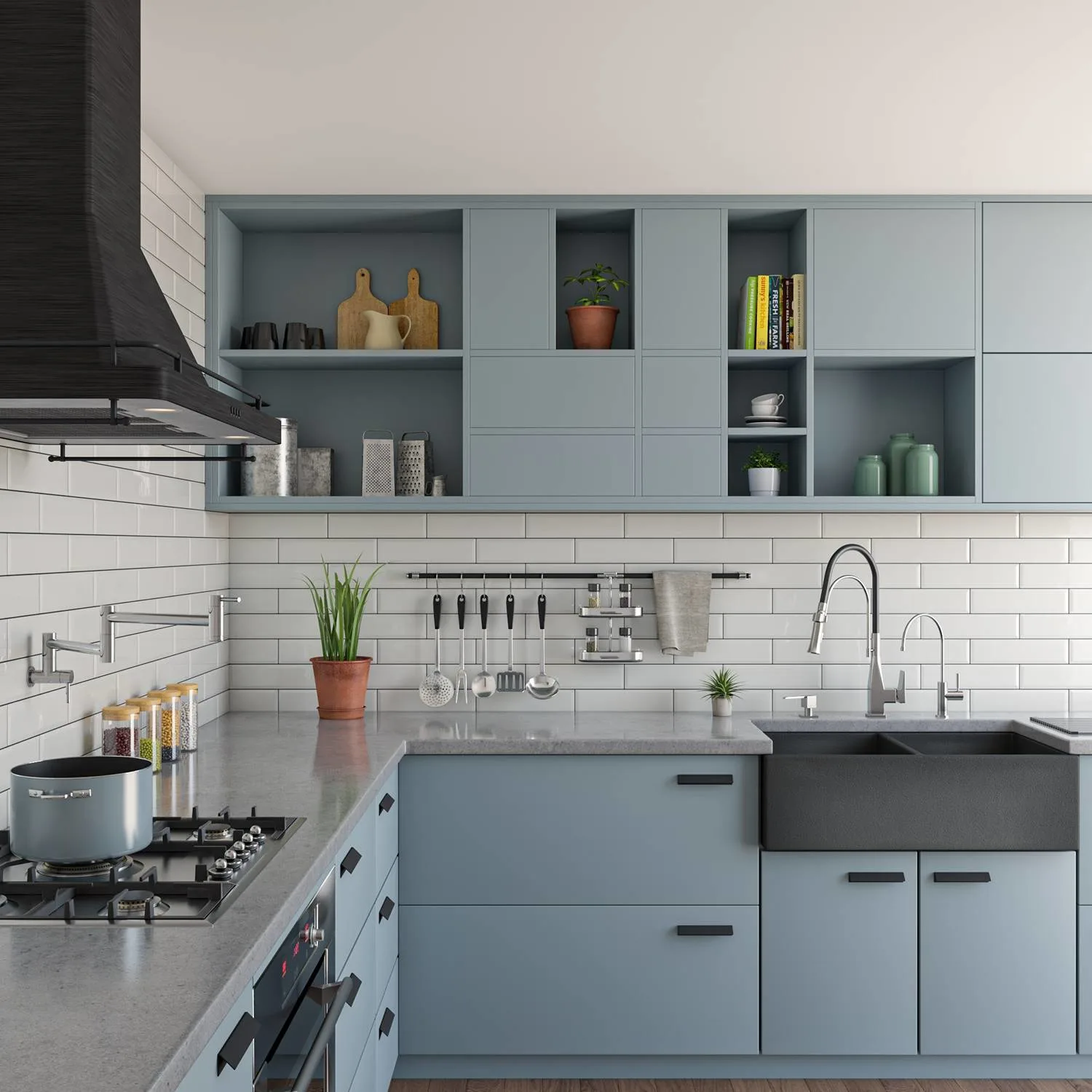 ALFI ABCO3318DB 33 in Concrete Double Bowl Fireclay Farm Kitchen Sink - image 6