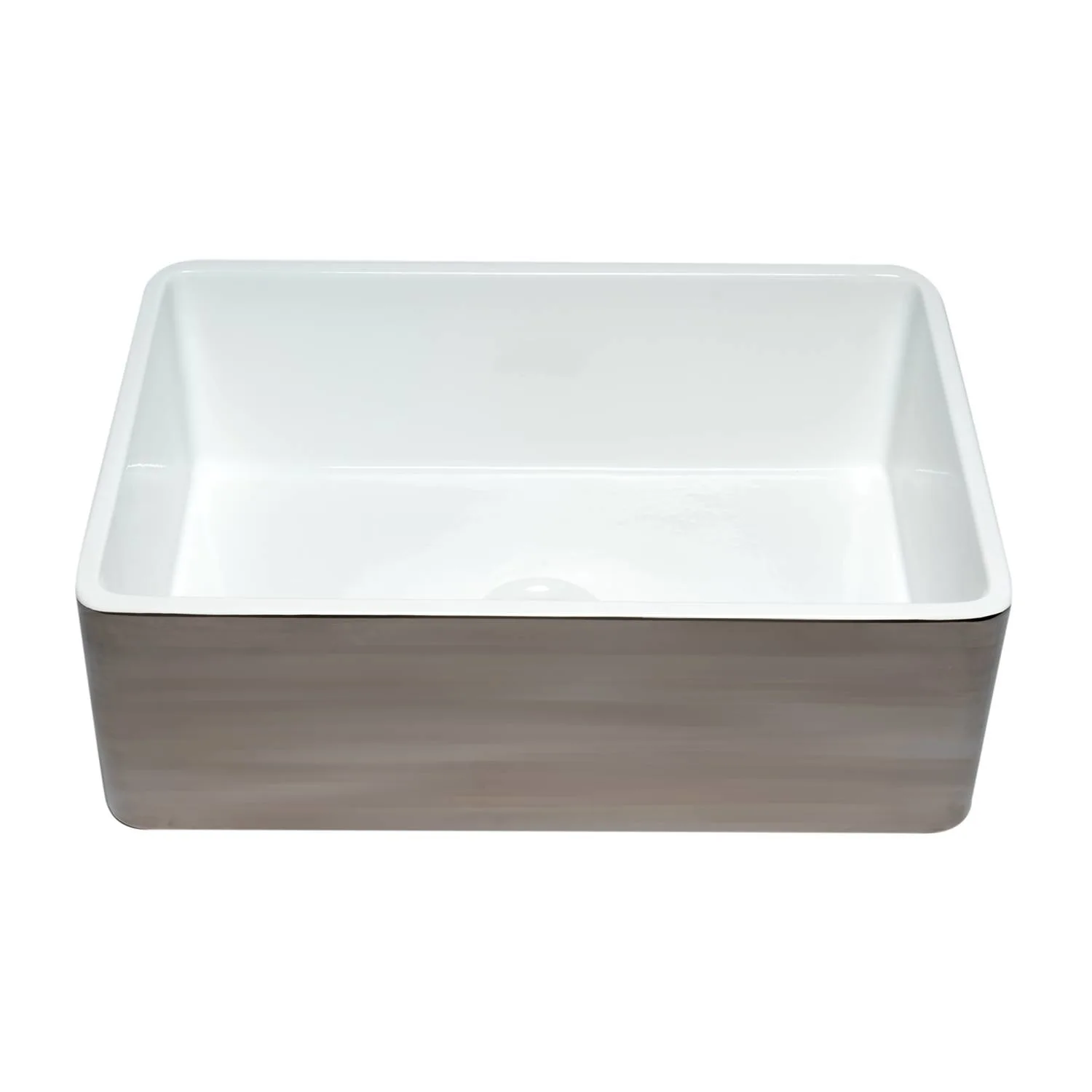 ALFI ABTI3020SB 30 inch Reversible Fireclay Farm Kitchen Sink - image 3