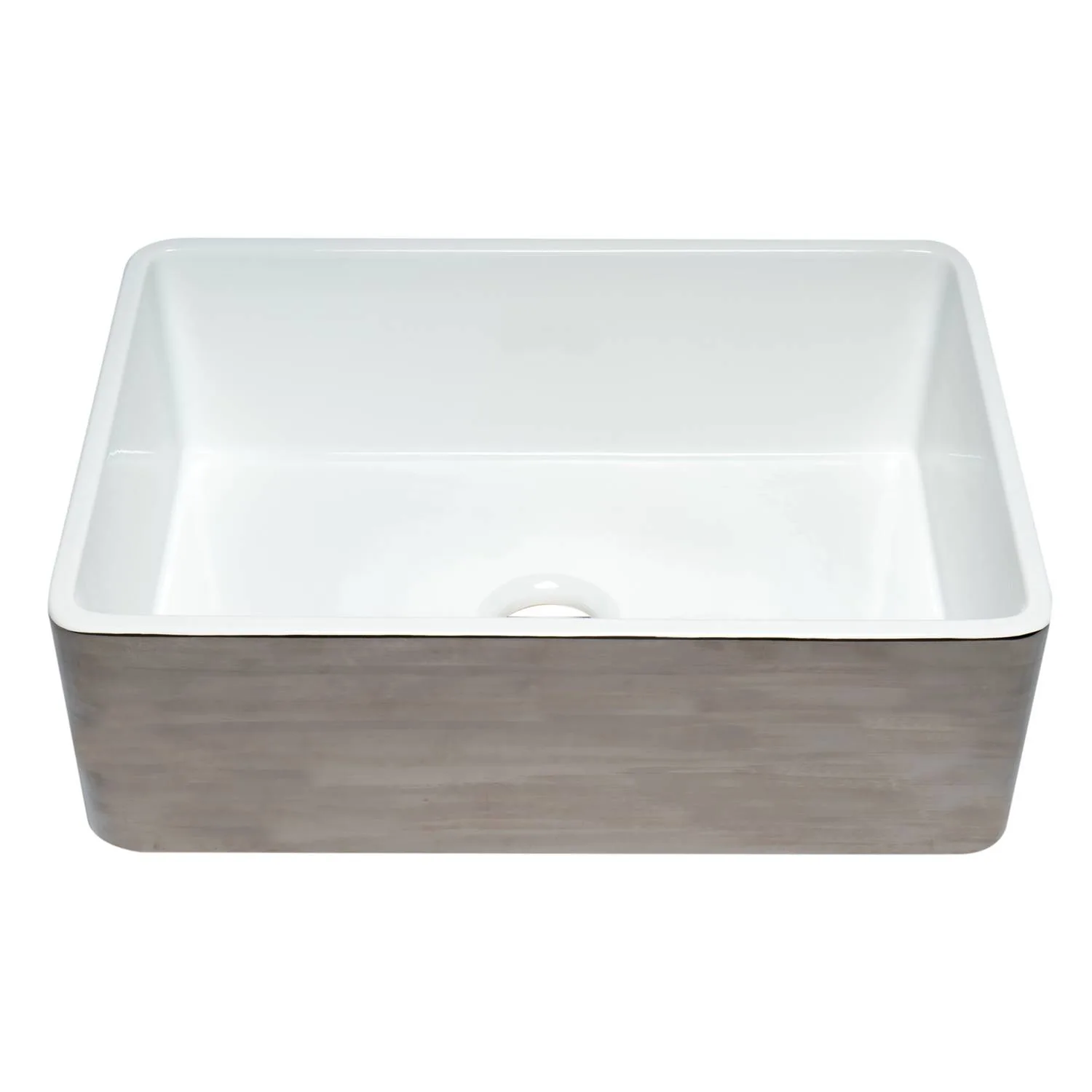 ALFI ABTI3020SB 30 inch Reversible Fireclay Farm Kitchen Sink - image 4
