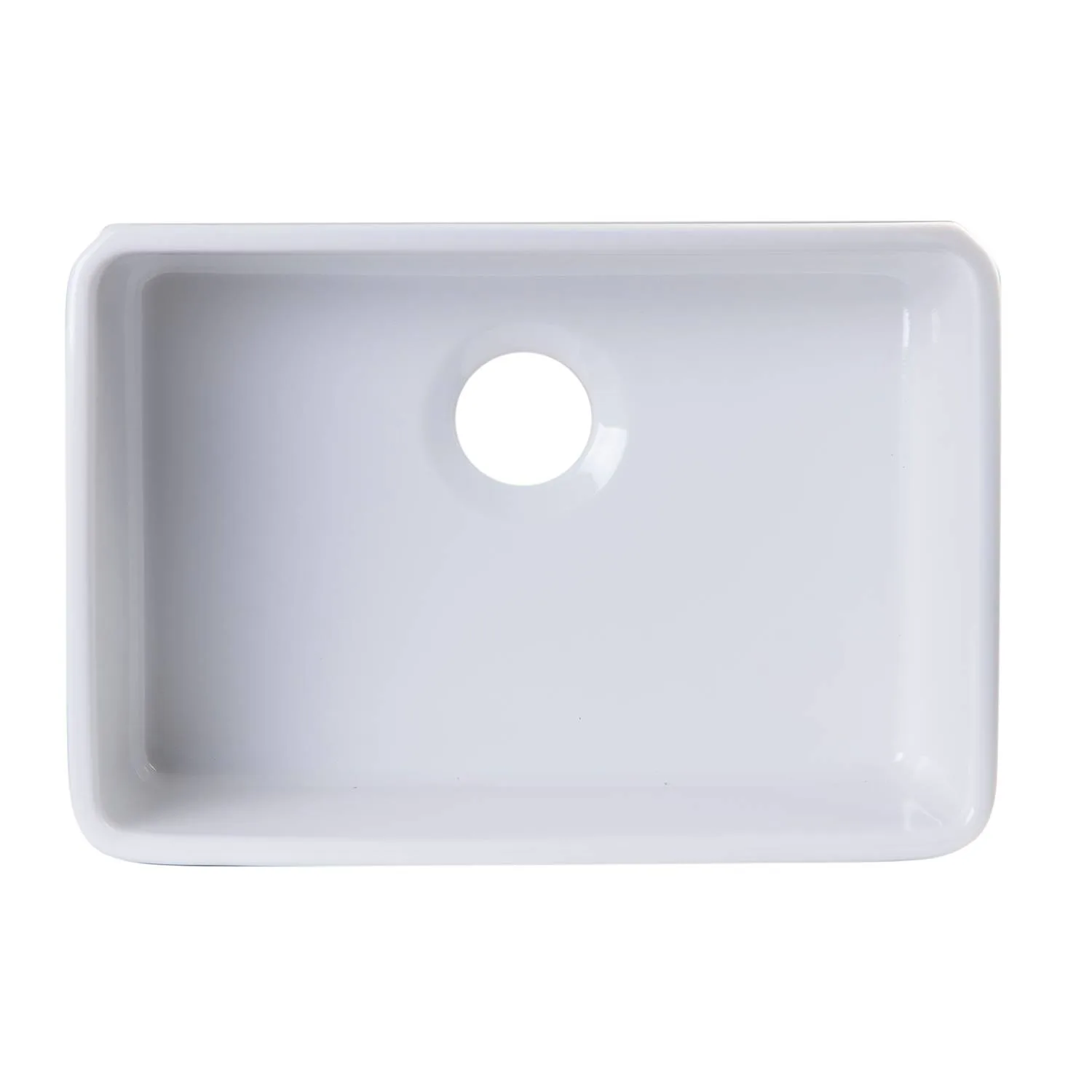 ALFI AB503 23 inch Single Bowl Fireclay Farm Kitchen Sink - image 3