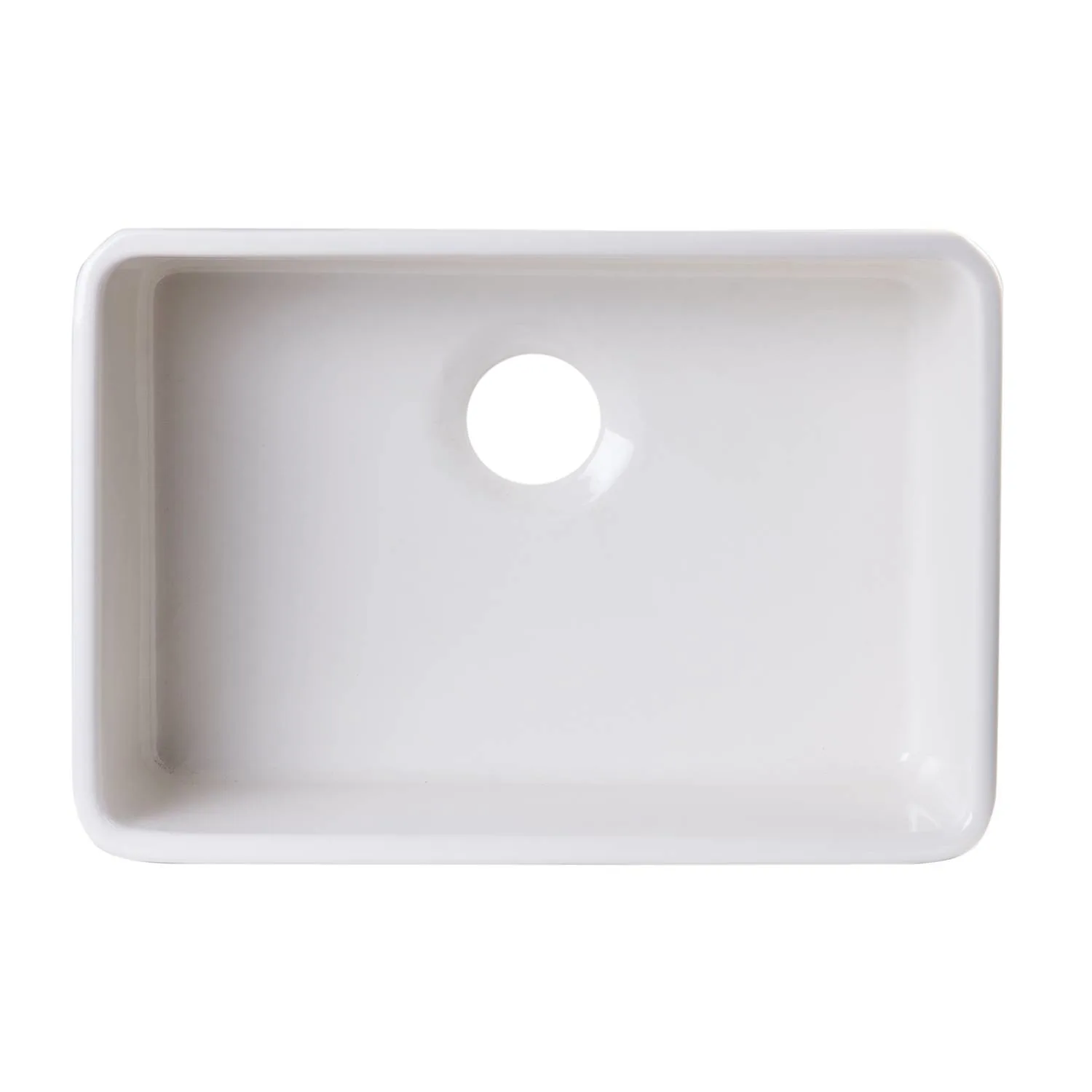 ALFI AB503 23 inch Single Bowl Fireclay Farm Kitchen Sink - image 4