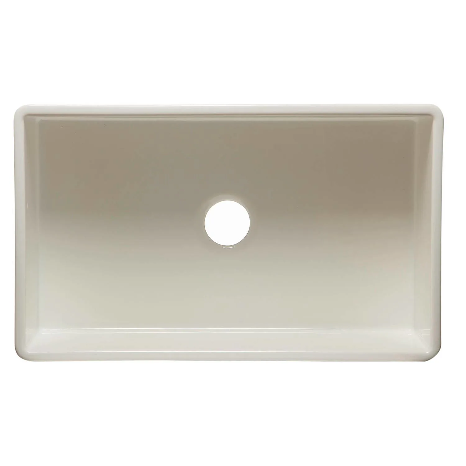 ALFI AB533 33 inch Smooth Single Bowl Fireclay Farm Kitchen Sink - image 3