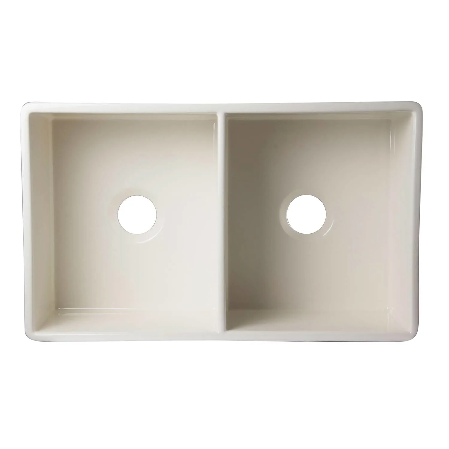 ALFI AB537 32 inch Double Bowl Fireclay Farm Kitchen Sink - image 3