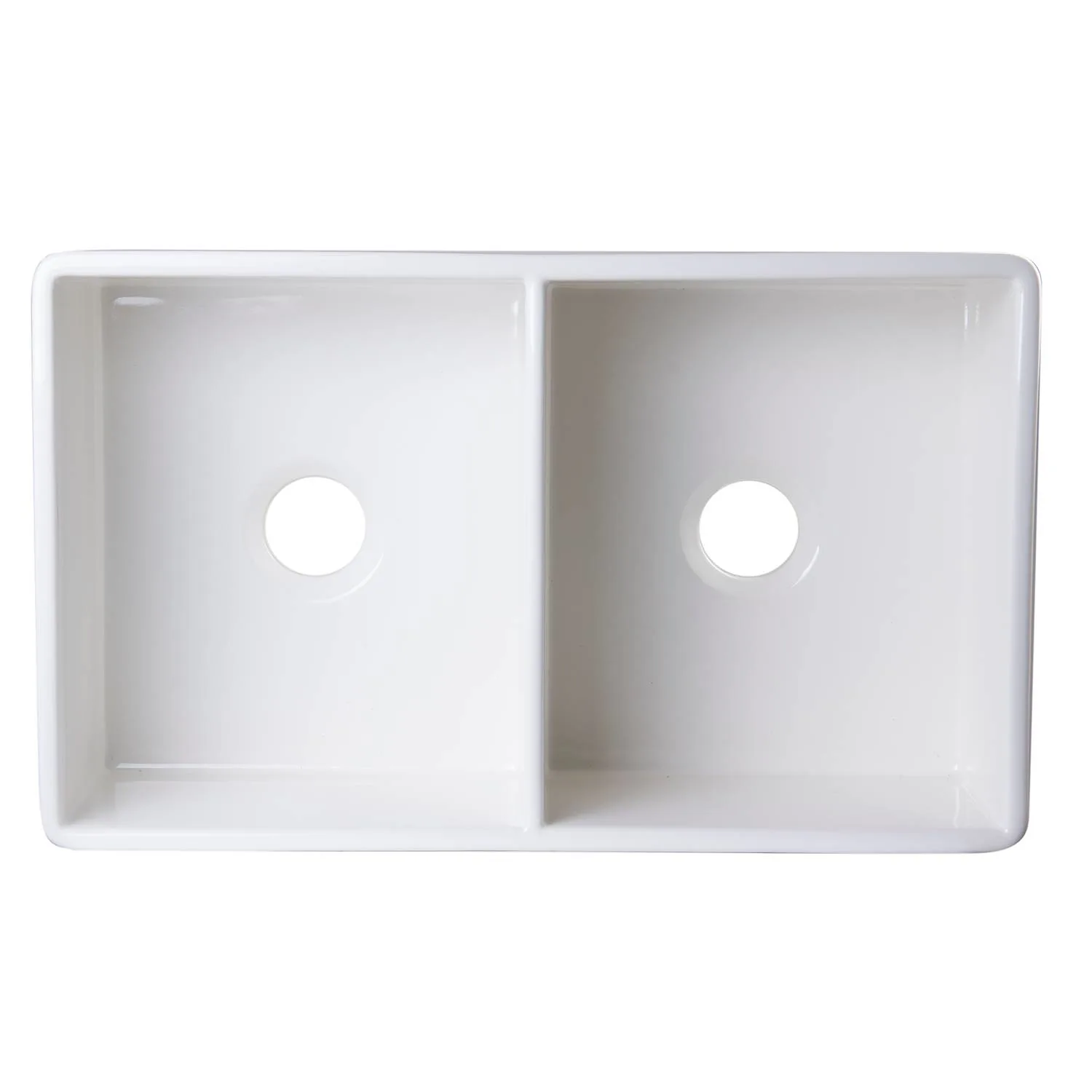ALFI AB538 32 inch Double Bowl Fireclay Farm Kitchen Sink - image 3