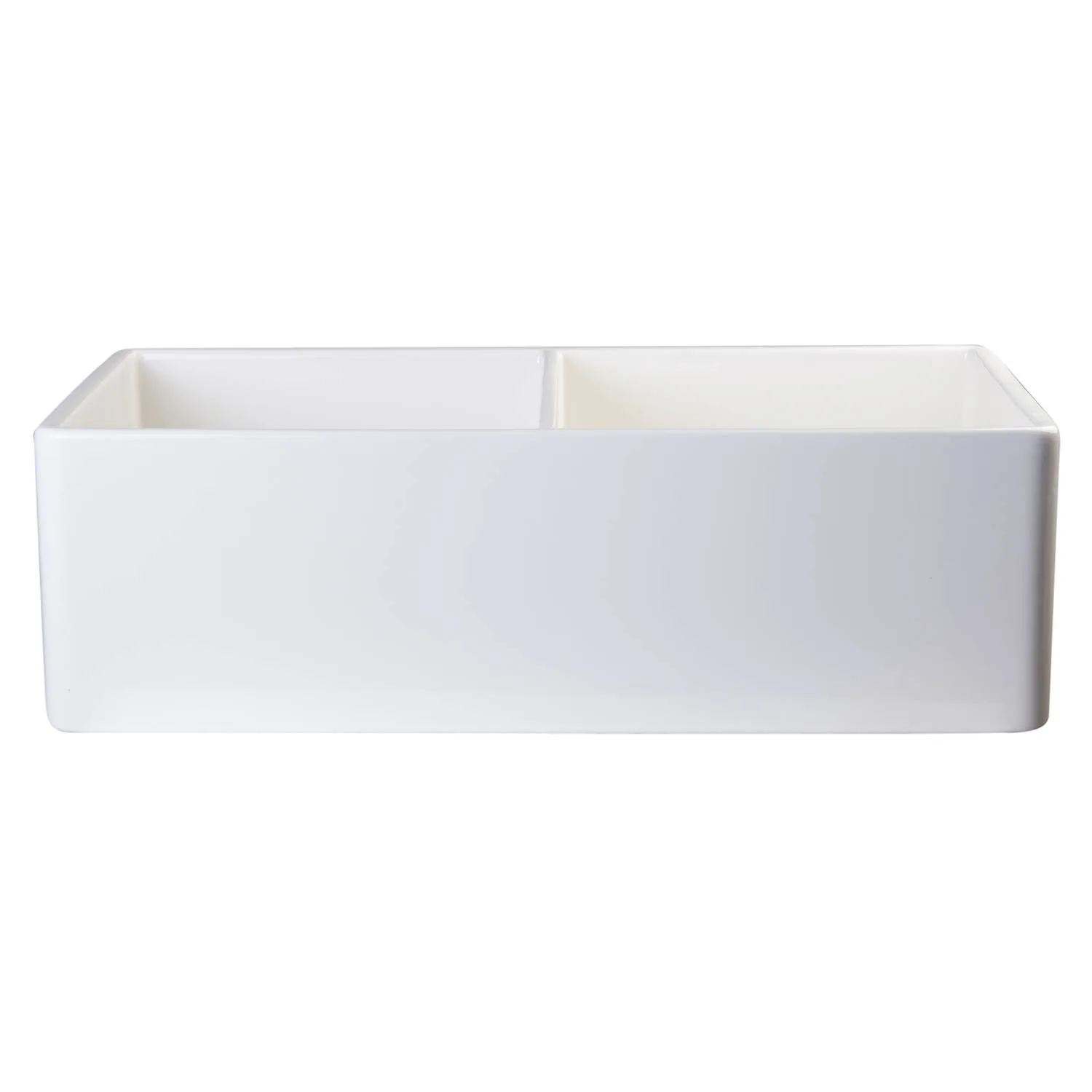 ALFI AB538 32 inch Double Bowl Fireclay Farm Kitchen Sink - image 4