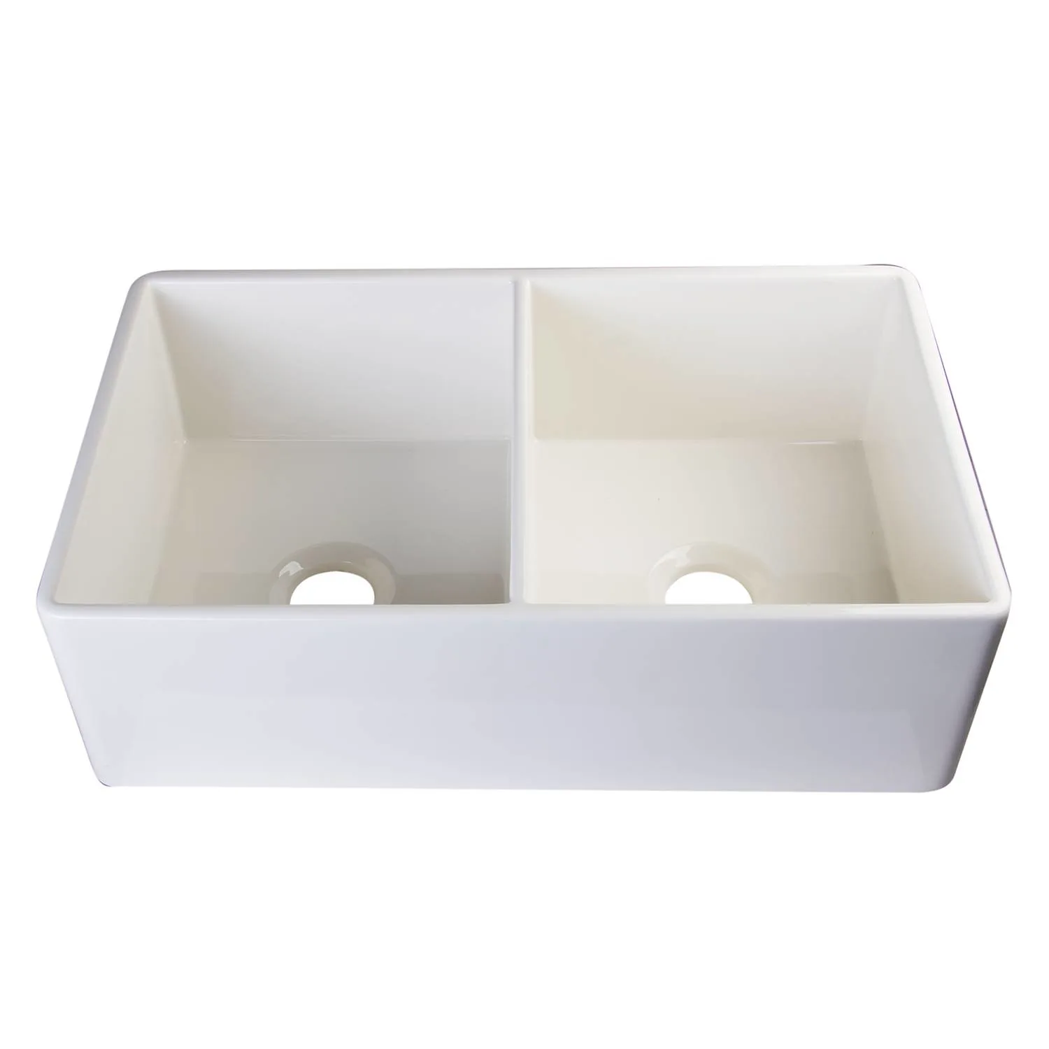 ALFI AB538 32 inch Double Bowl Fireclay Farm Kitchen Sink - image 5
