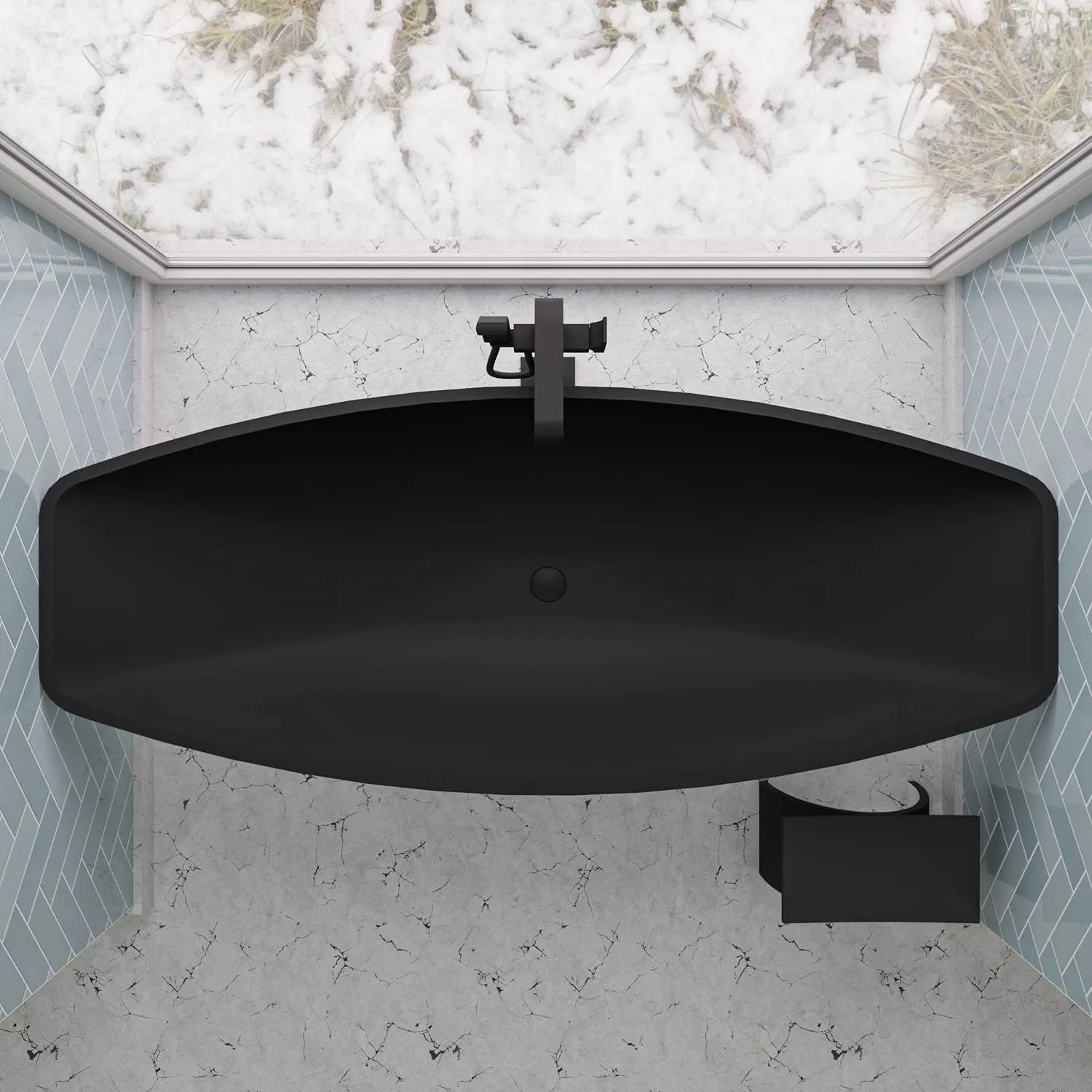 ALFI AB2180 Single Lever Floor Mounted Tub Filler - image 6