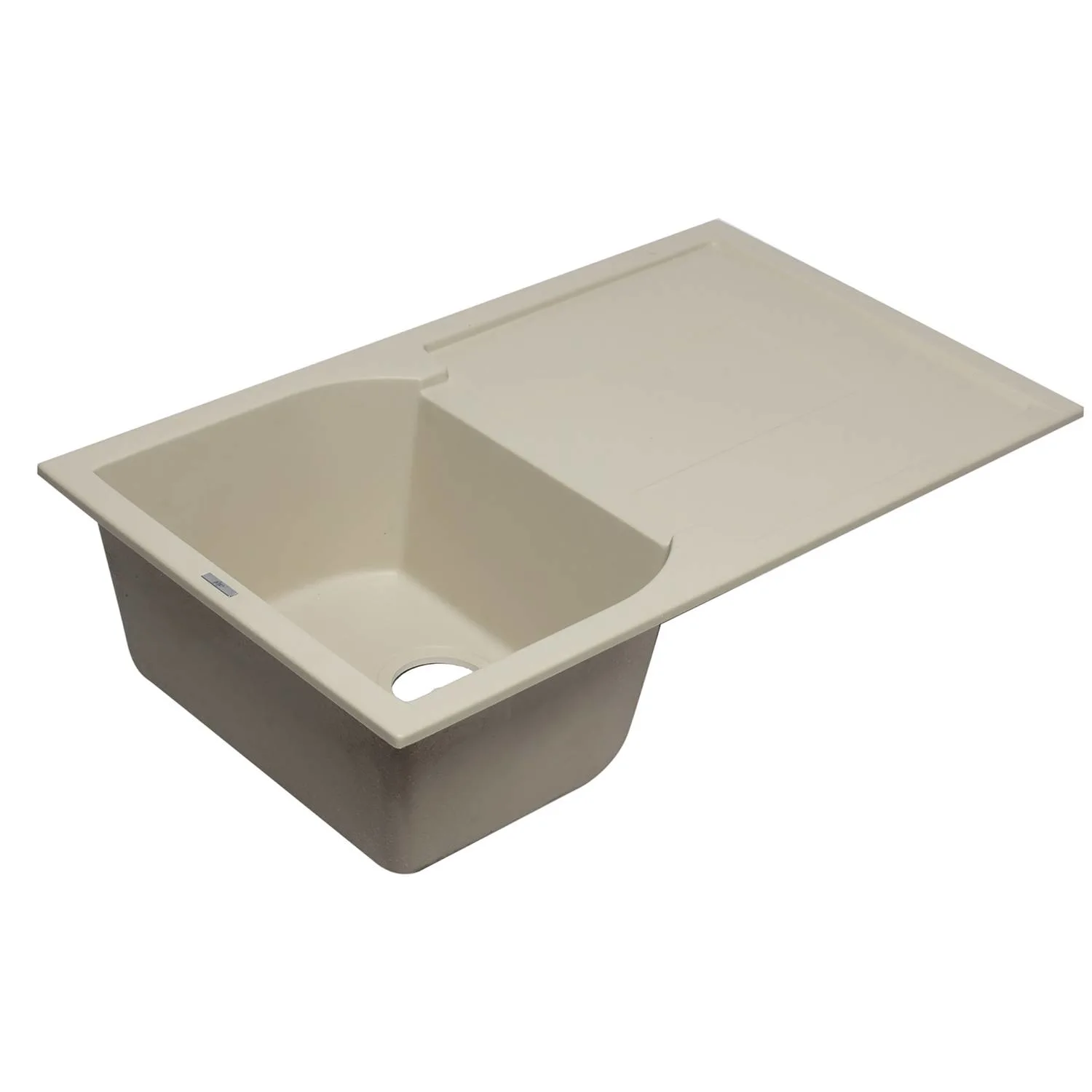 ALFI AB1620DI 34 inch Single Bowl Granite Kitchen Sink With Drainboard