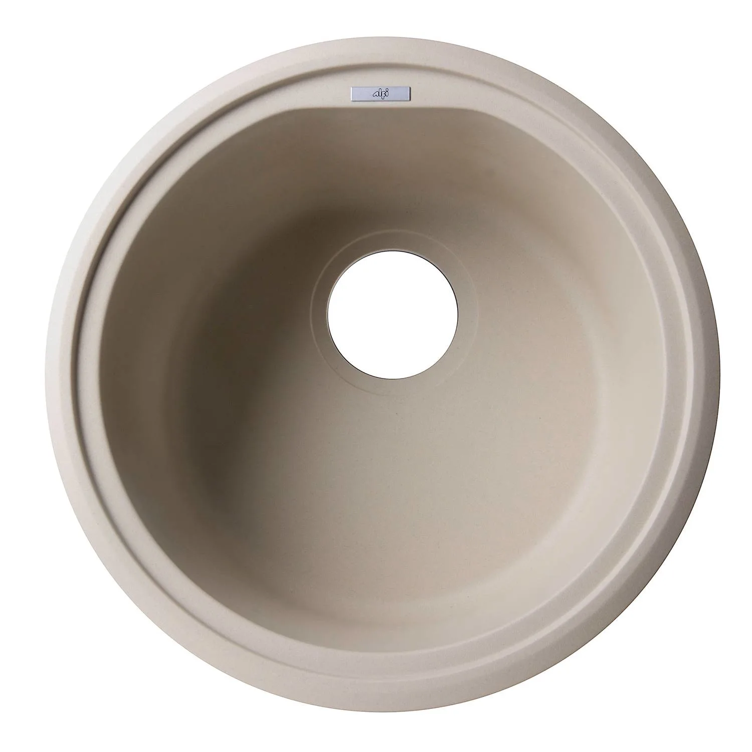 ALFI AB1717DI 17 inch Round Granite Drop-in Prep Kitchen Sink - image 2