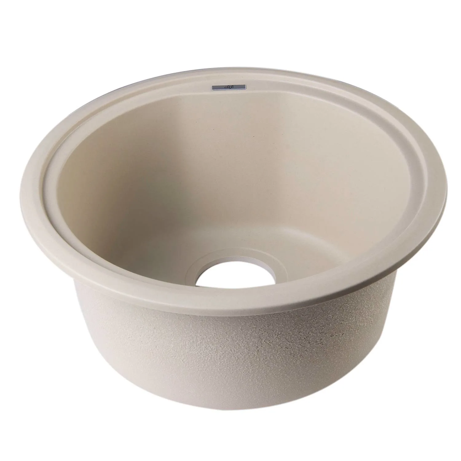 ALFI AB1717DI 17 inch Round Granite Drop-in Prep Kitchen Sink - image 3