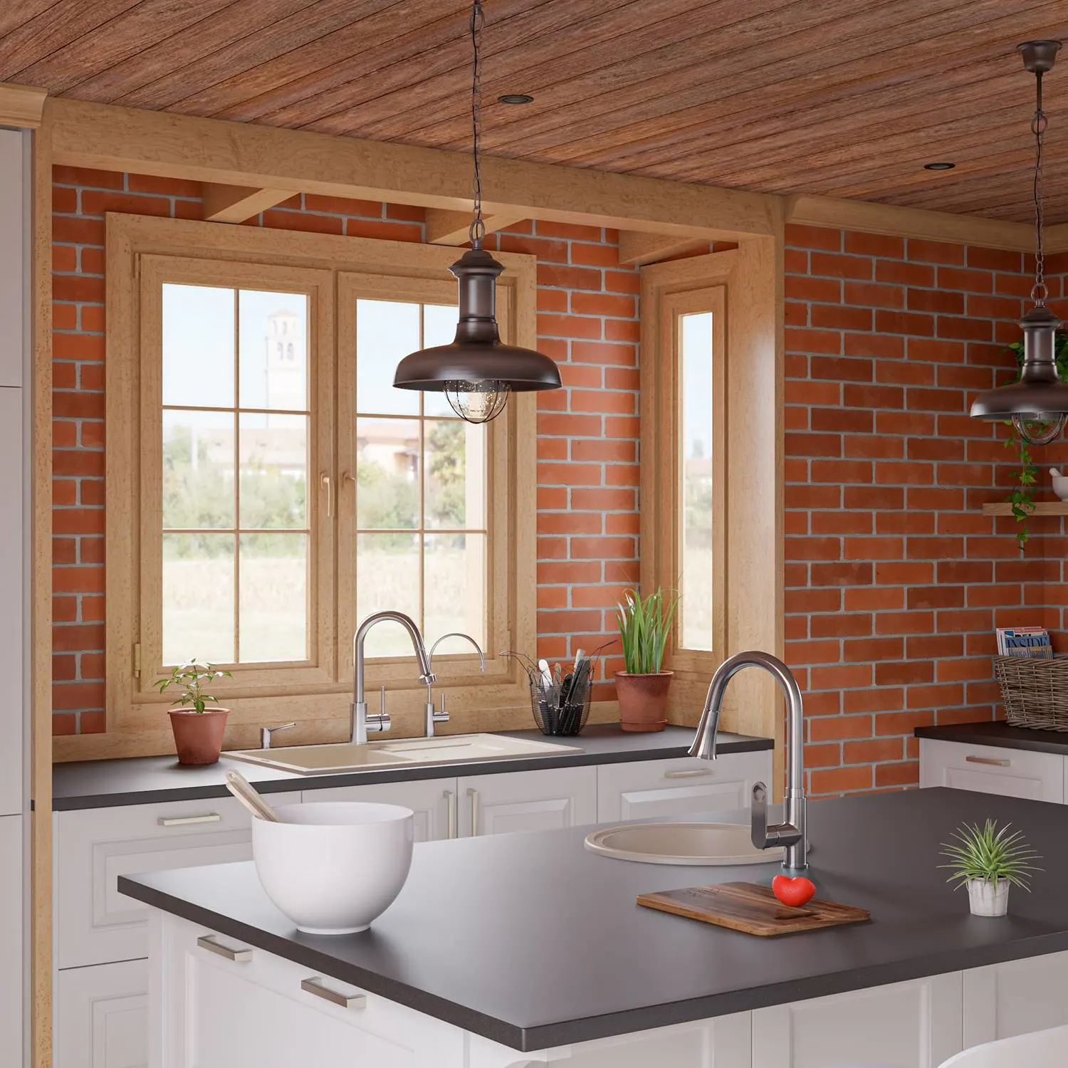 ALFI AB1717DI 17 inch Round Granite Drop-in Prep Kitchen Sink - image 10