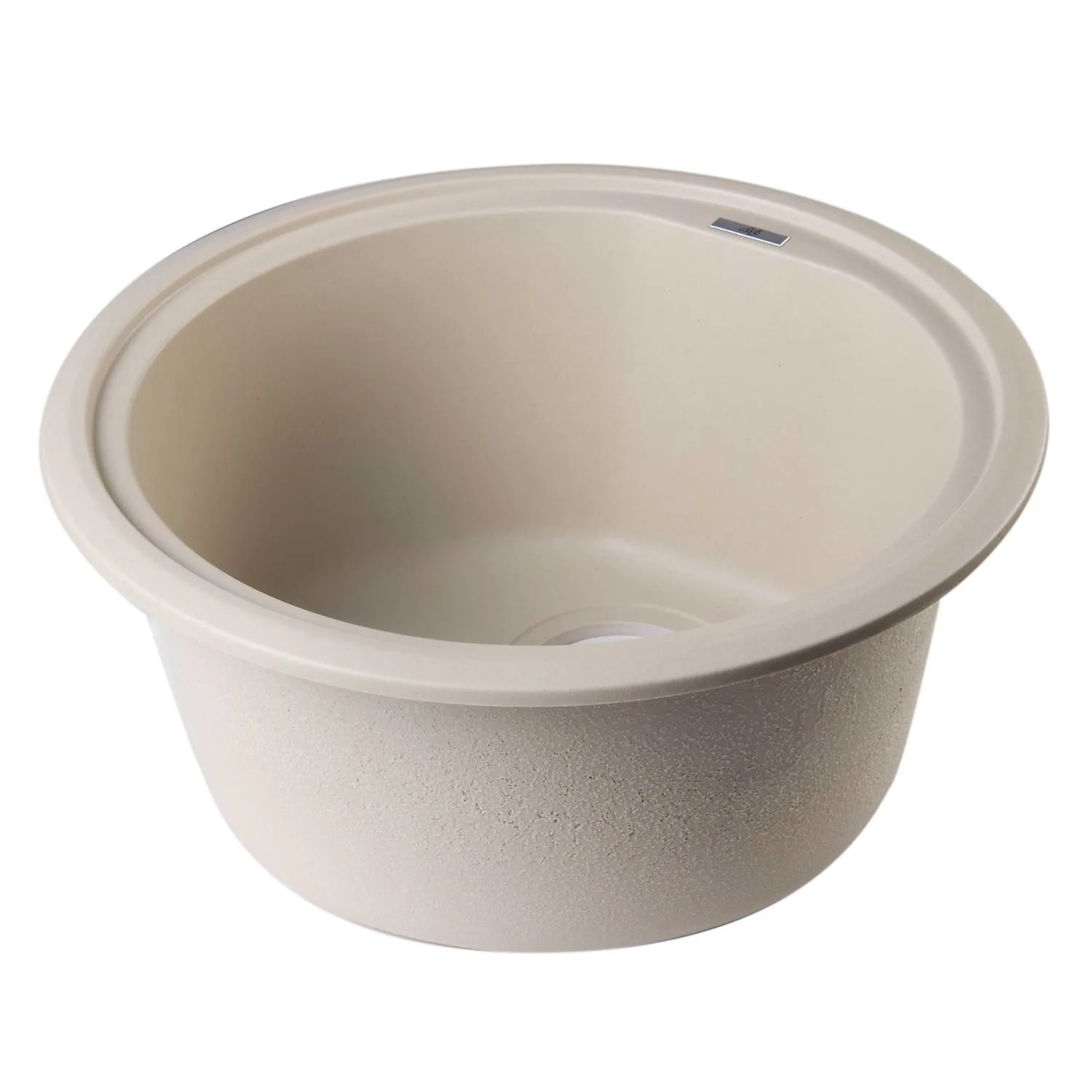 ALFI AB1717DI 17 inch Round Granite Drop-in Prep Kitchen Sink