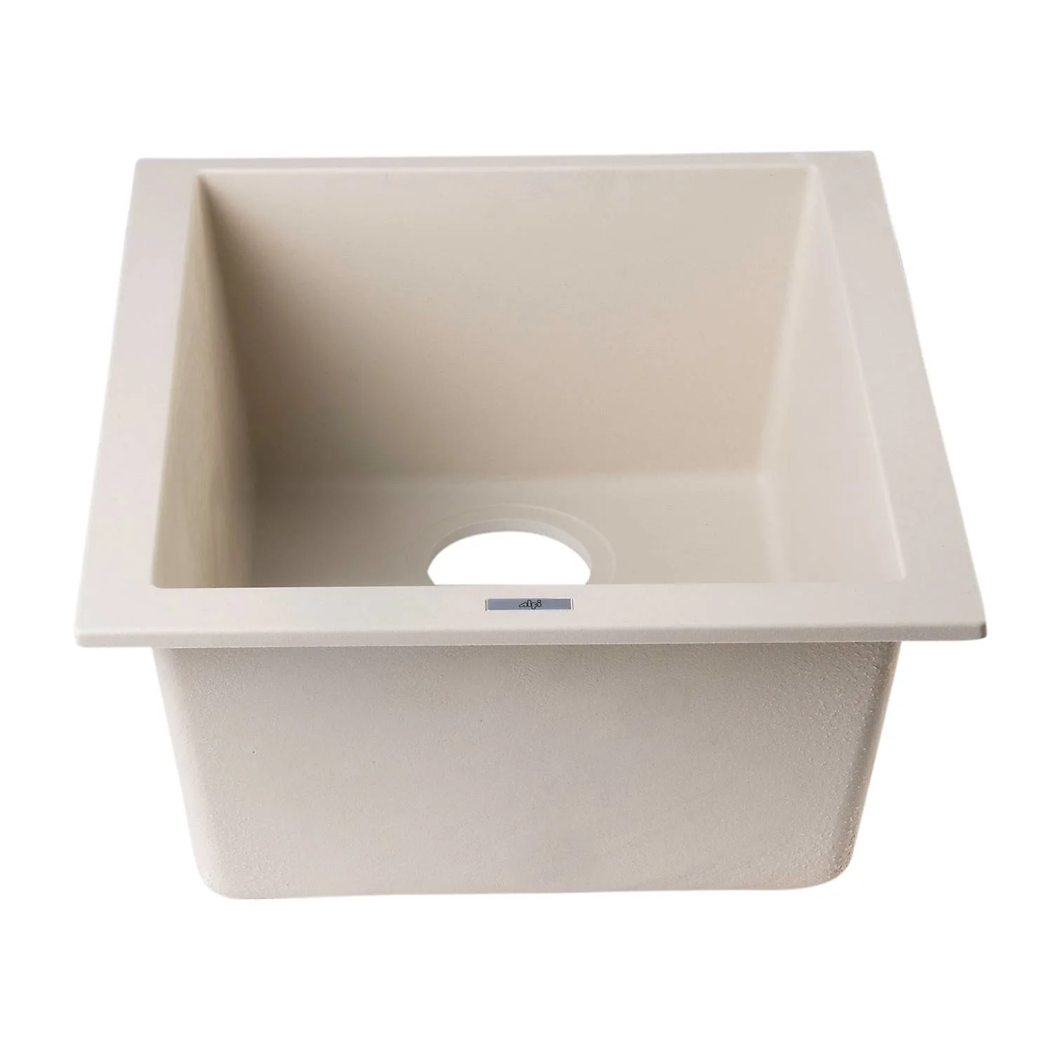 ALFI AB1720UM 17 inch Rectangular Granite Undermount Prep Kitchen Sink - image 5