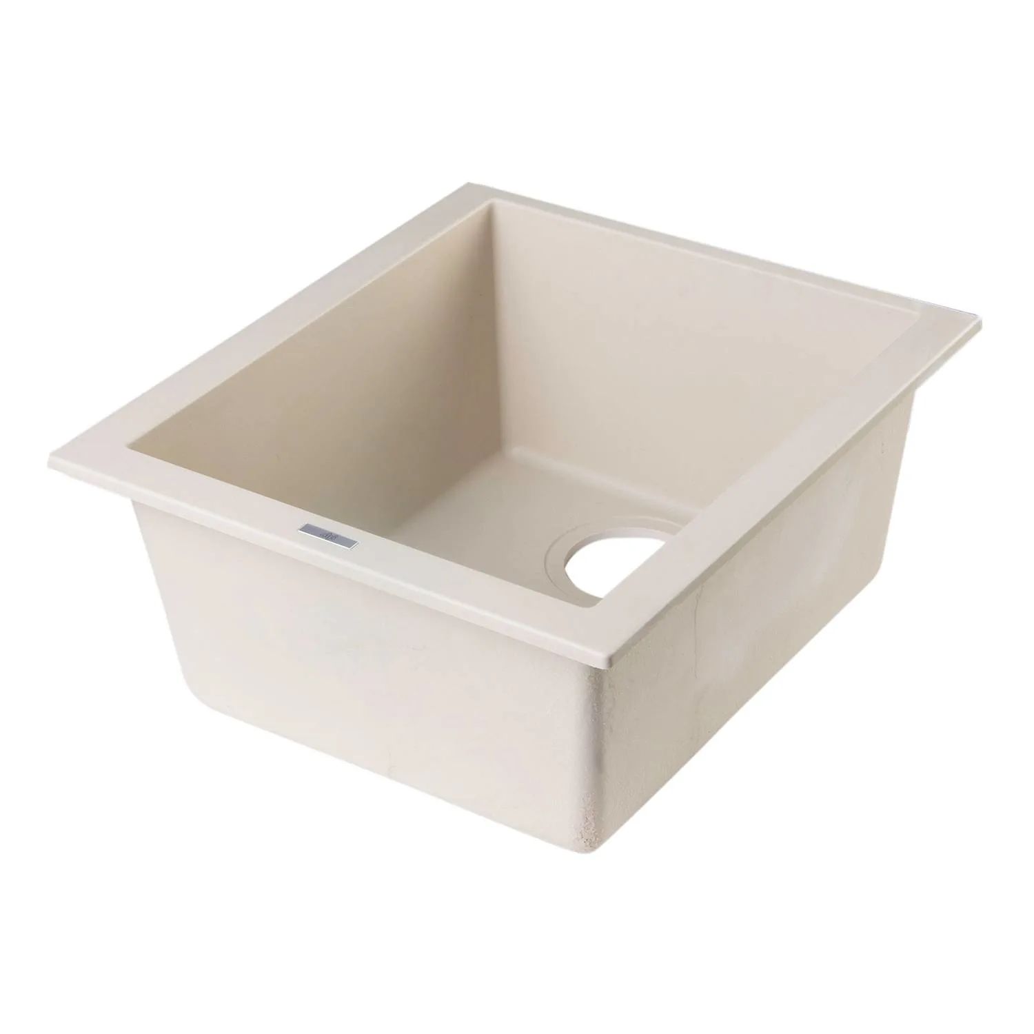 ALFI AB1720UM 17 inch Rectangular Granite Undermount Prep Kitchen Sink