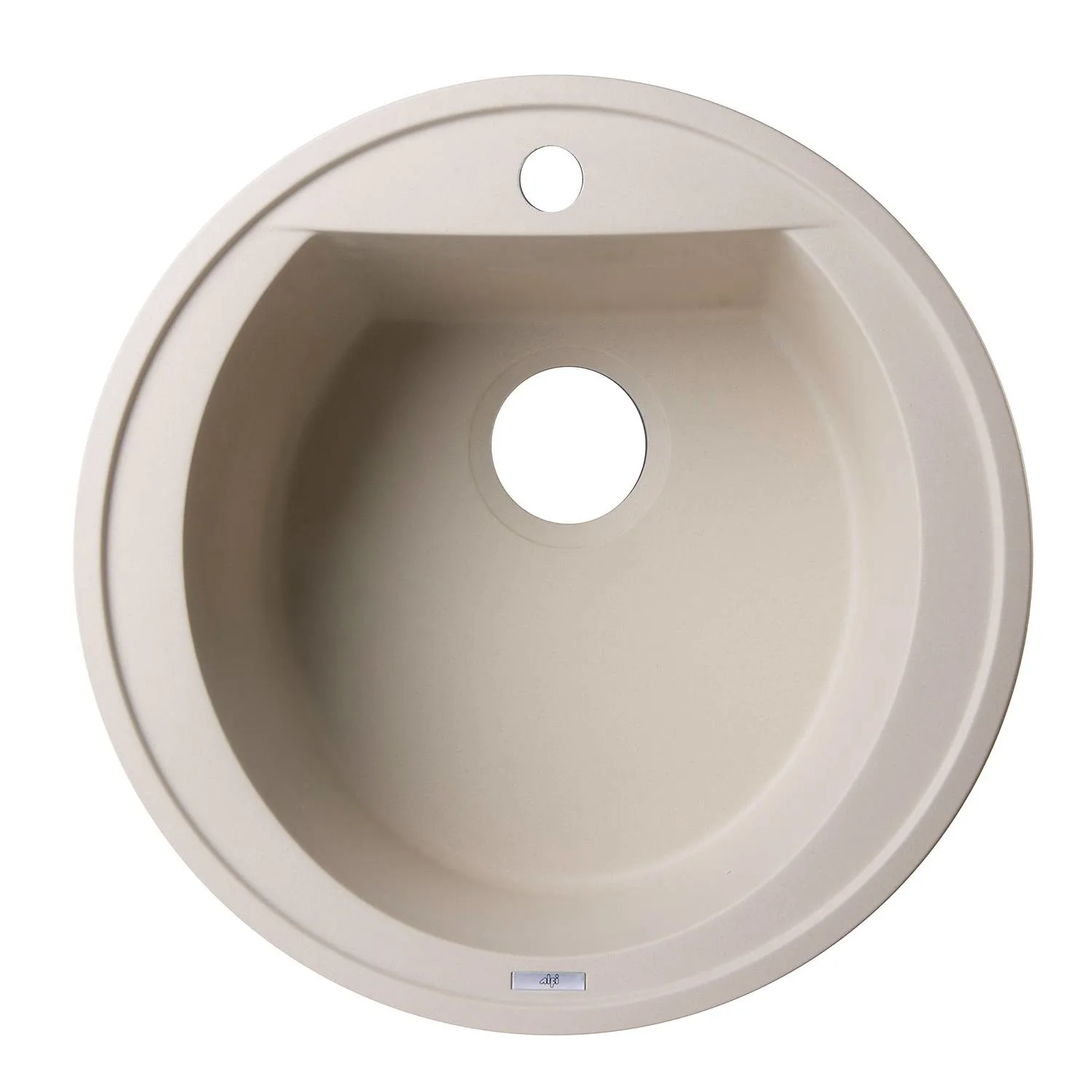 ALFI AB2020DI 20 inch Round Granite Drop-in Prep Kitchen Sink - image 2