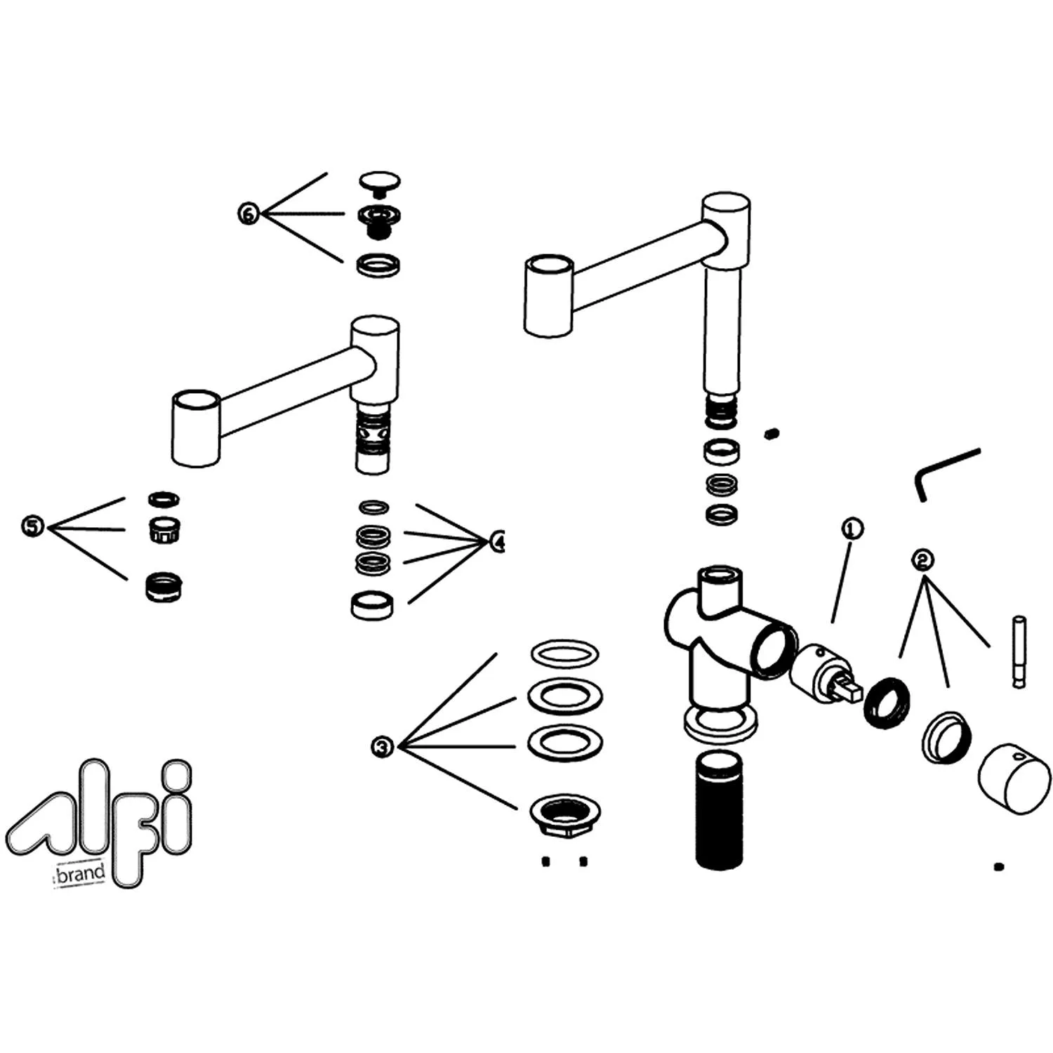 ALFI AB2038 Solid Retractable Single Hole Kitchen Faucet - image 11