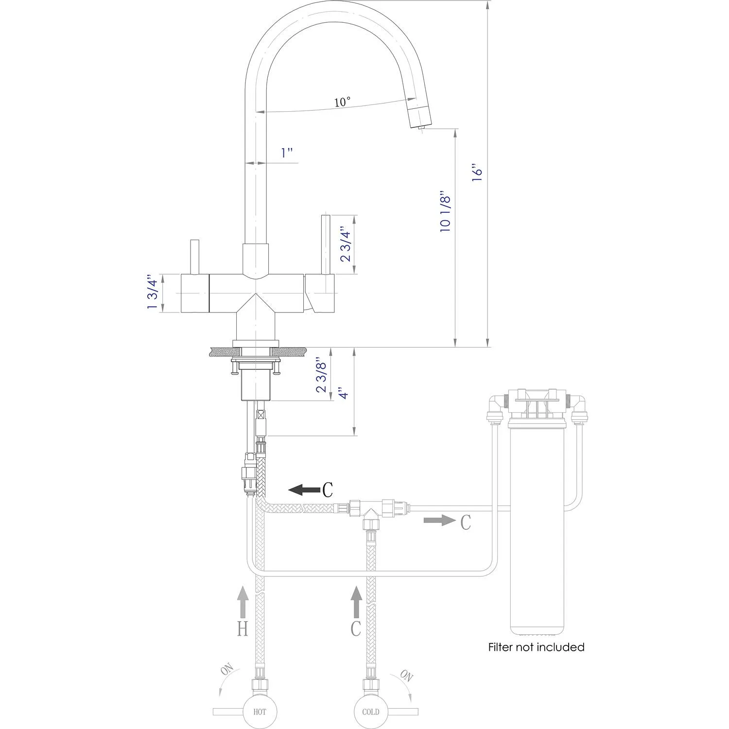 ALFI AB2042 Drinking Water/  Kitchen Faucet - image 10