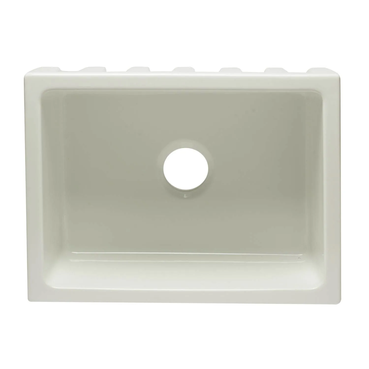 ALFI AB2418HS 24 in Reversible Single Bowl Fireclay Farm Kitchen Sink - image 3