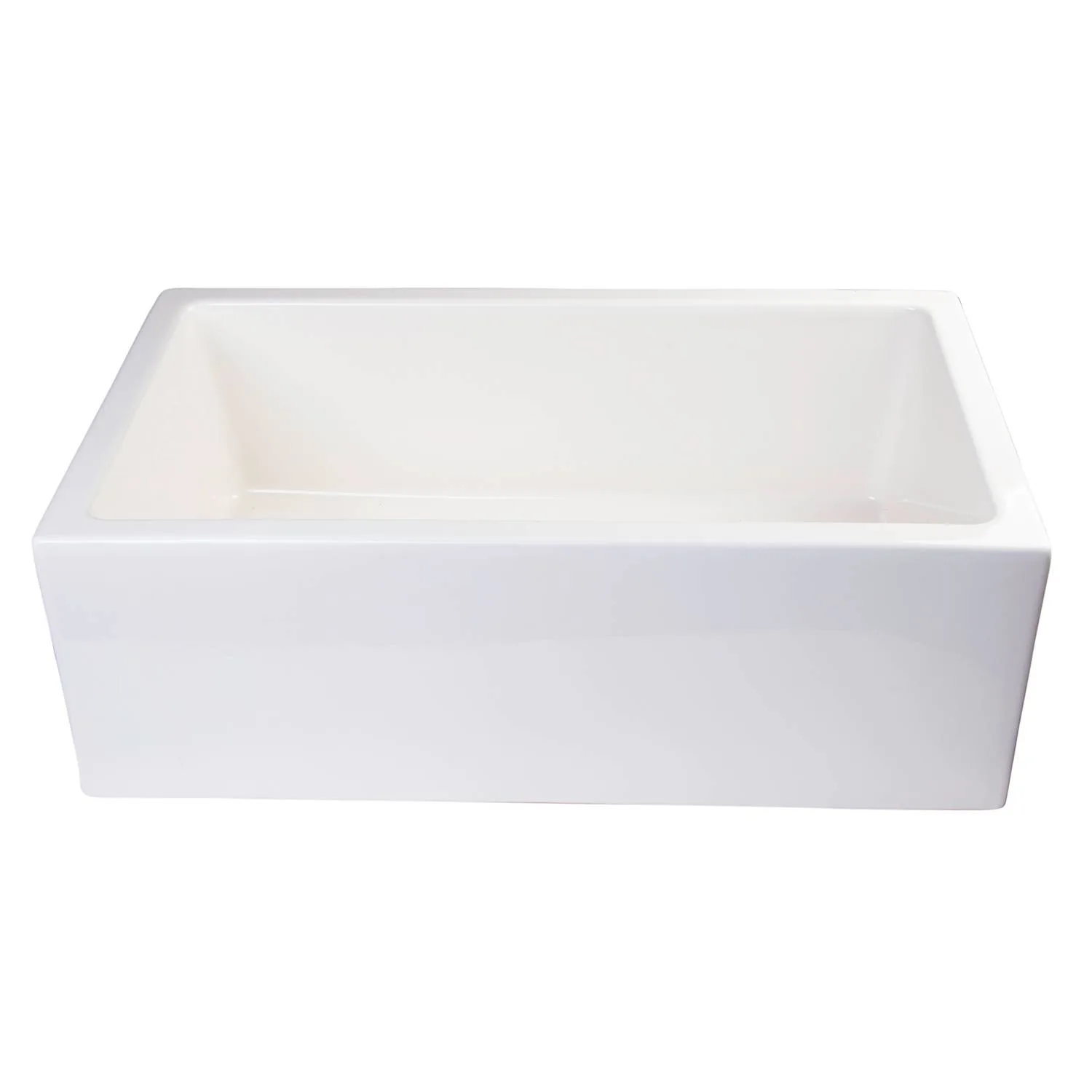 ALFI AB3018SB 30 inch Smooth Single Bowl Fireclay Farm Kitchen Sink - image 2